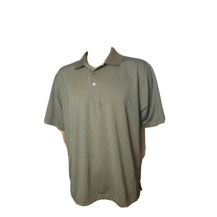 Top Flite Top Flite Golf Polo Shirt Short Sleeve Diamond Pattern Mens ...