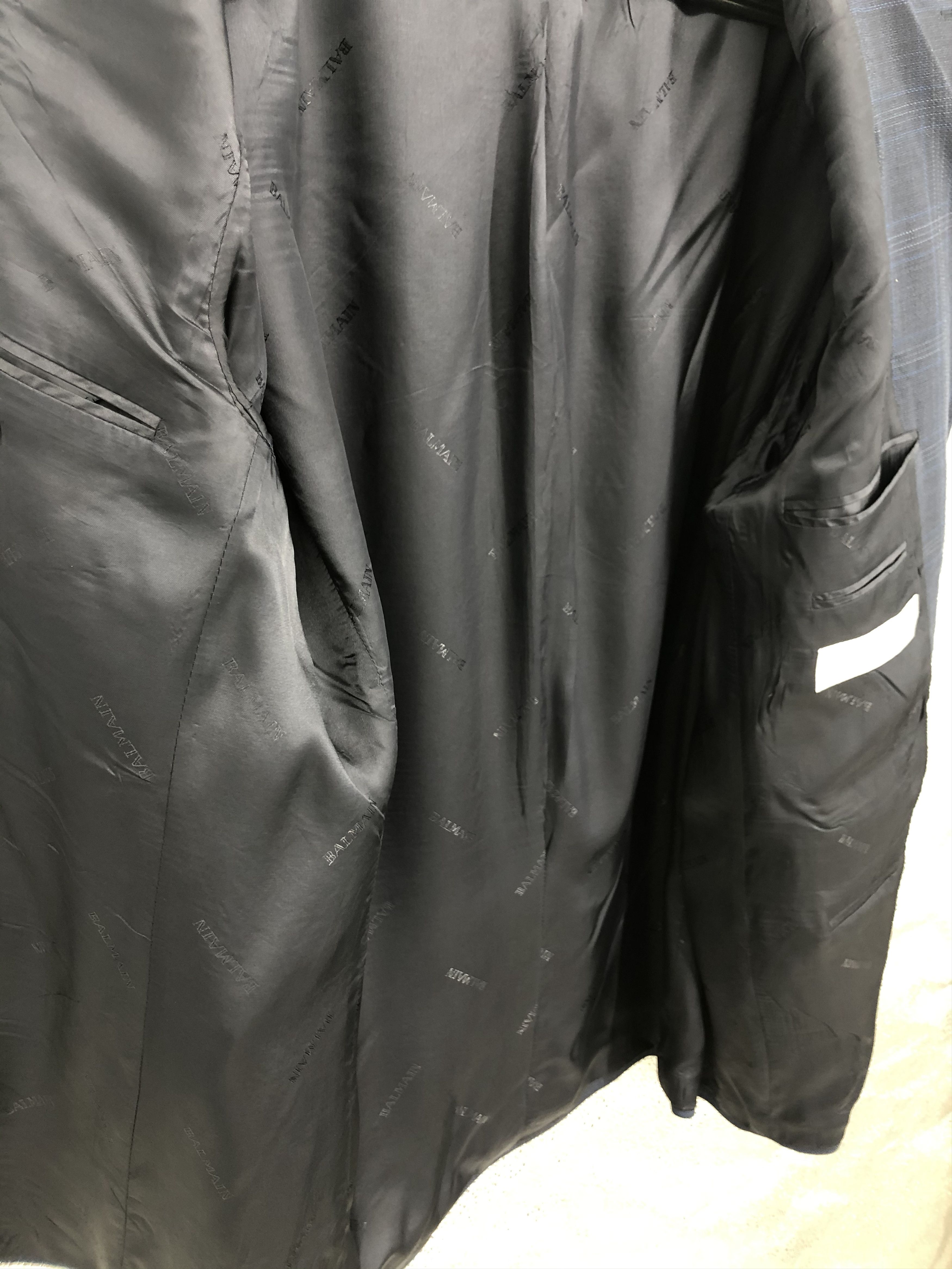 Balmain Balmain Blazer light jacket pattern check monogrammed logo Size US L / EU 52-54 / 3 - 10 Thumbnail