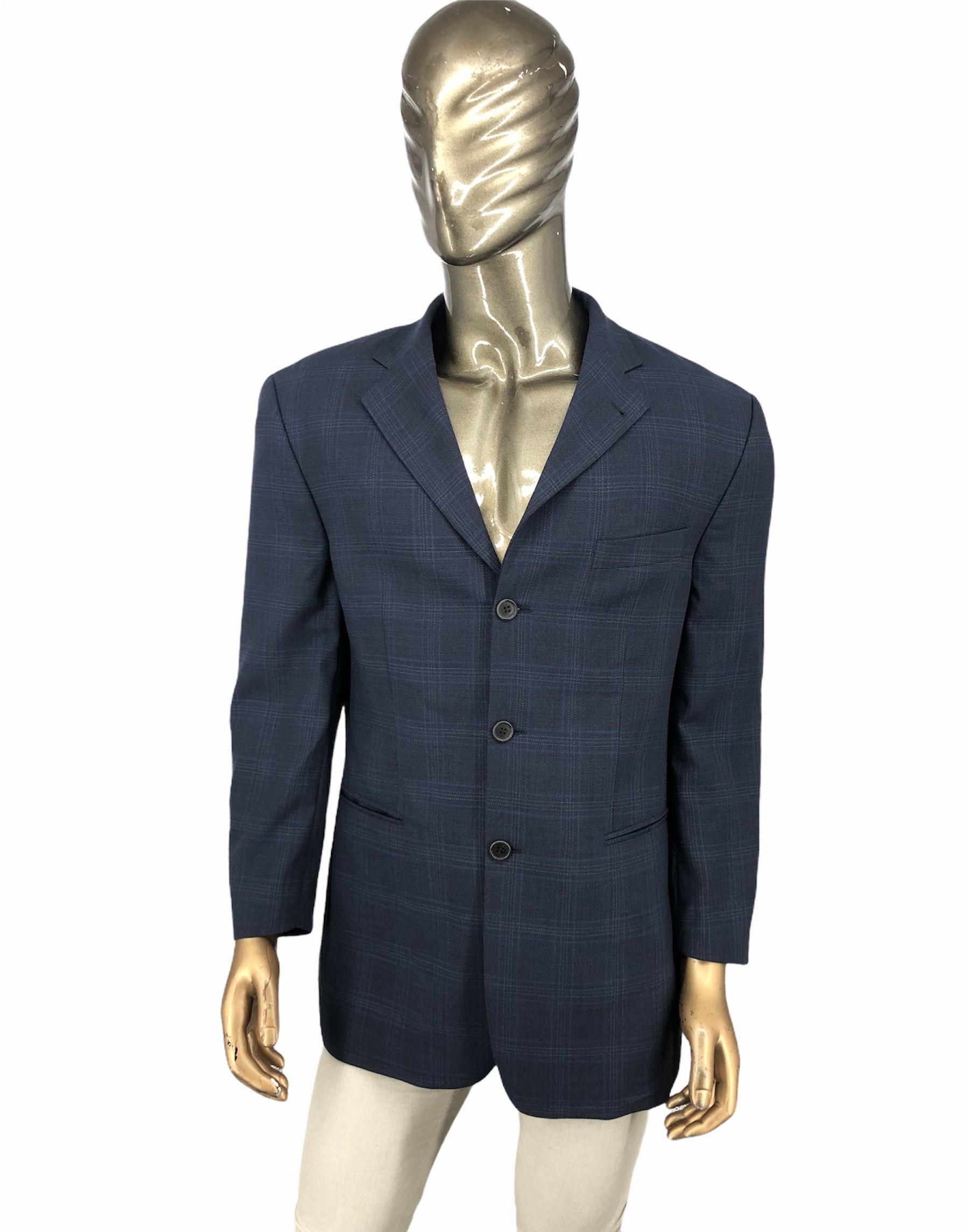 Balmain Balmain Blazer light jacket pattern check monogrammed logo Size US L / EU 52-54 / 3 - 2 Thumbnail