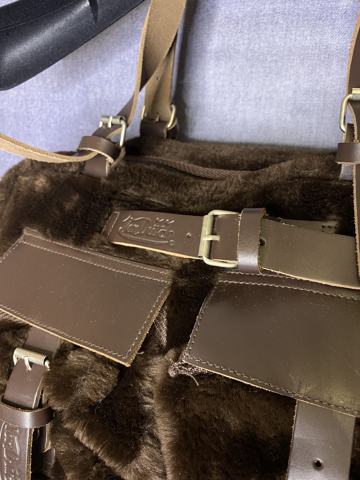 Vintage × Von Dutch Von Dutch vintage brown rare fluffy bag nwot Size ONE SIZE - 5 Thumbnail