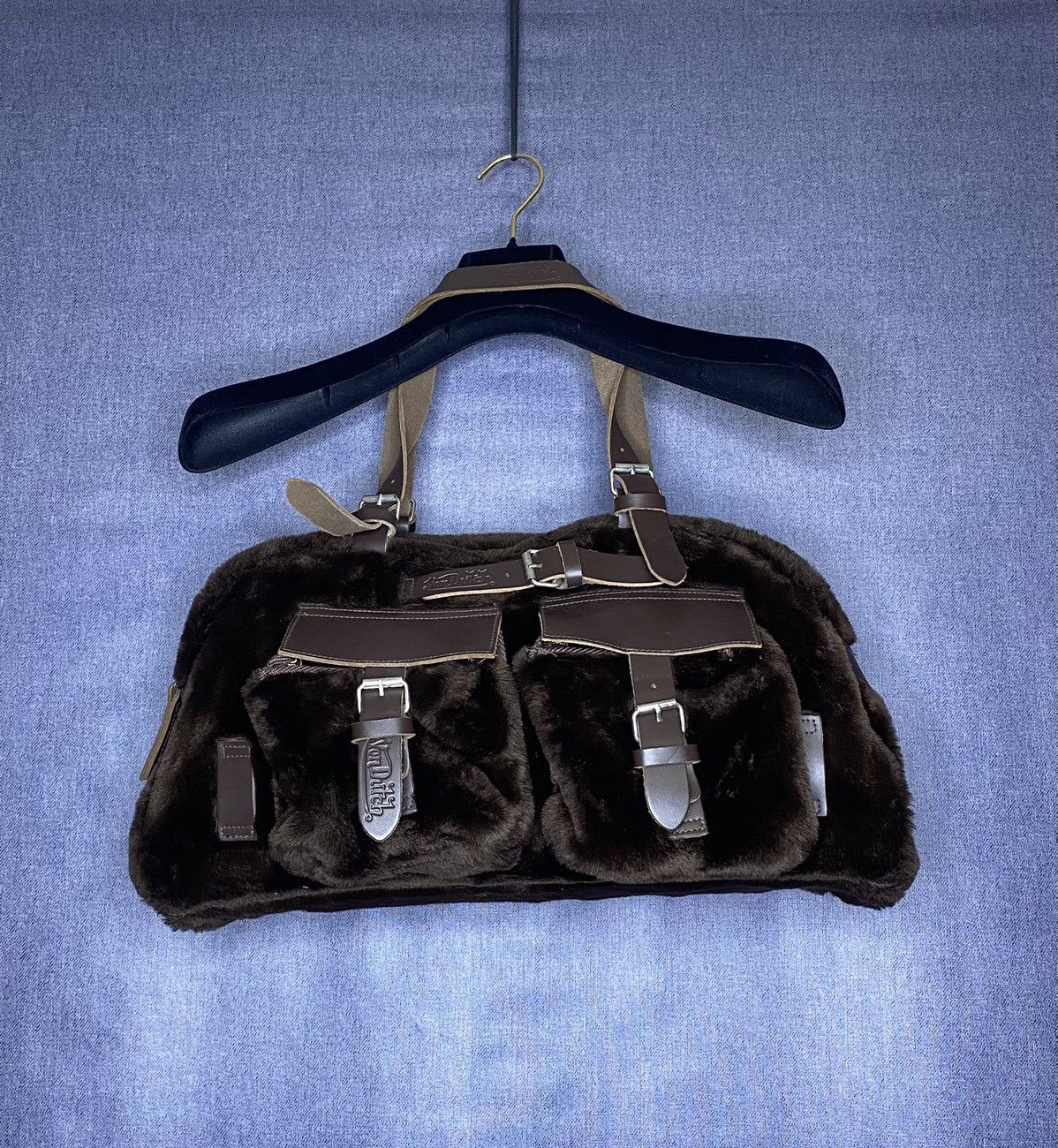 Vintage × Von Dutch Von Dutch vintage brown rare fluffy bag nwot Size ONE SIZE - 2 Thumbnail