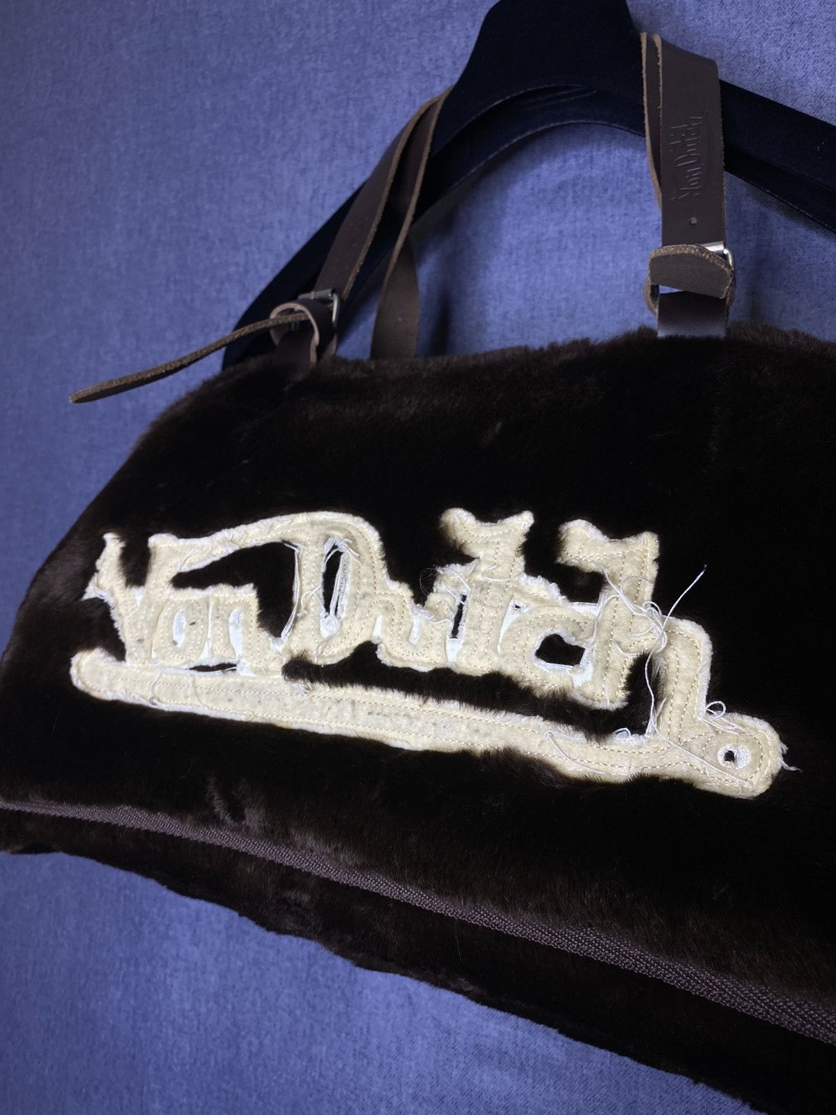 Vintage × Von Dutch Von Dutch vintage brown rare fluffy bag nwot Size ONE SIZE - 3 Thumbnail