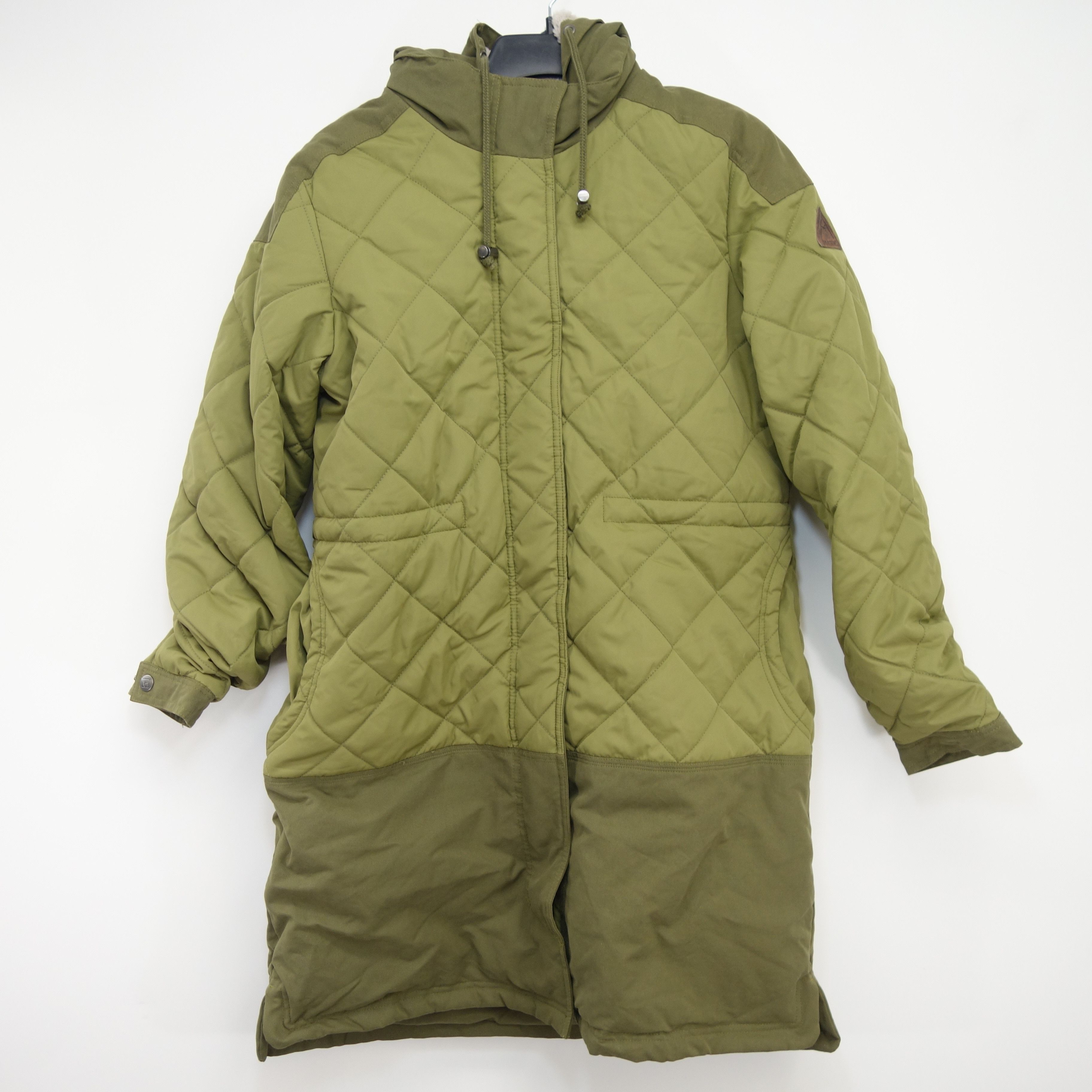 TNF Styled Warm Hooded Warm Green Jacket Coat Size XL