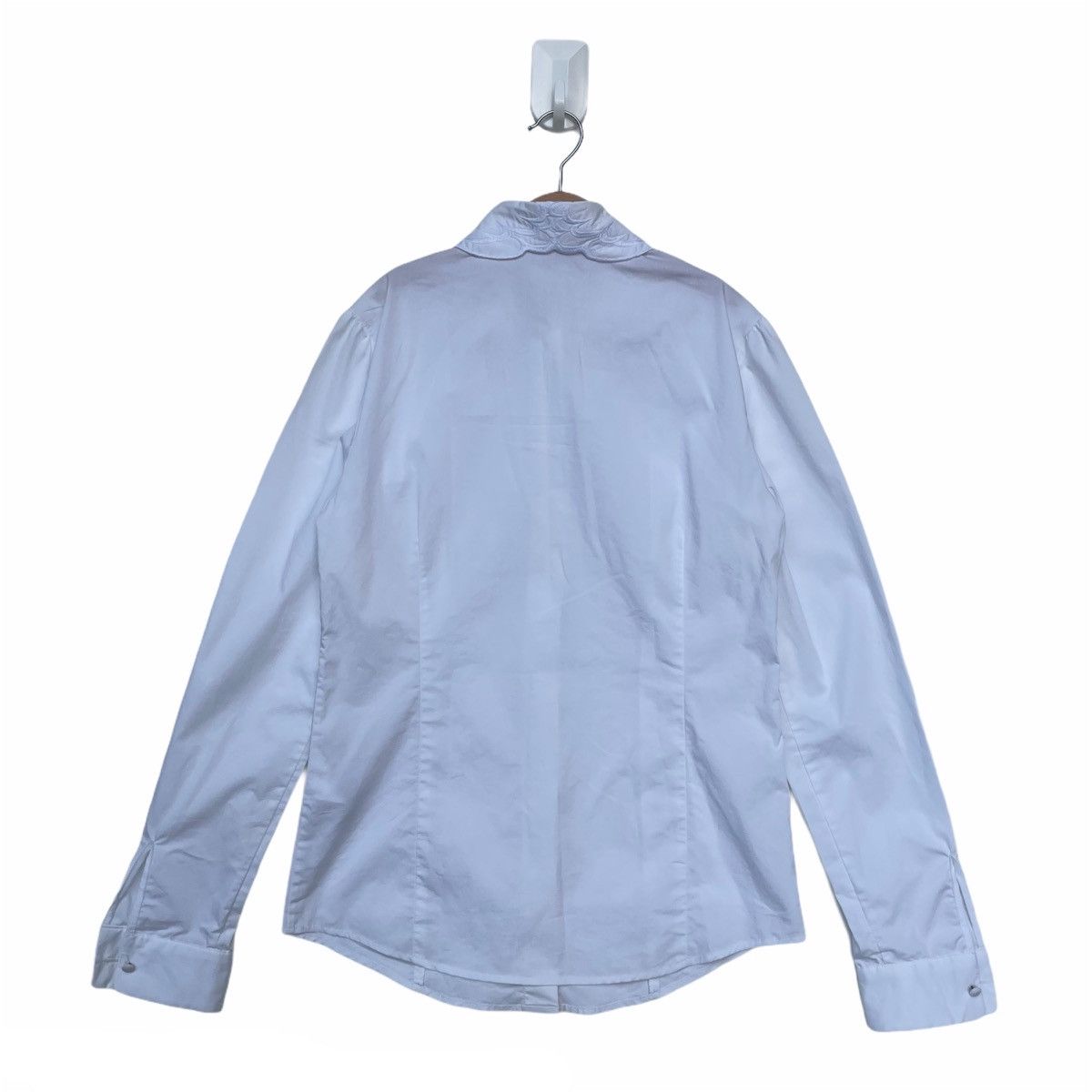 Valentino ❗️FINAL❗️Valentino White Poplin Embroidery Bird Head Button Up Size US S / EU 44-46 / 1 - 2 Thumbnail