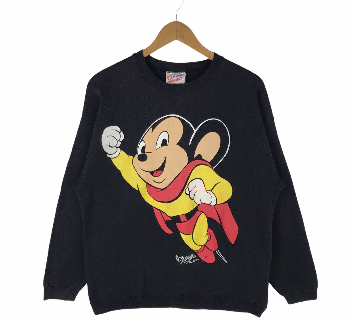 Cartoon Network × Vintage Mighty Mouse rare vintage Sweatshirt big logo pullover Size US L / EU 52-54 / 3 - 1 Thumbnail