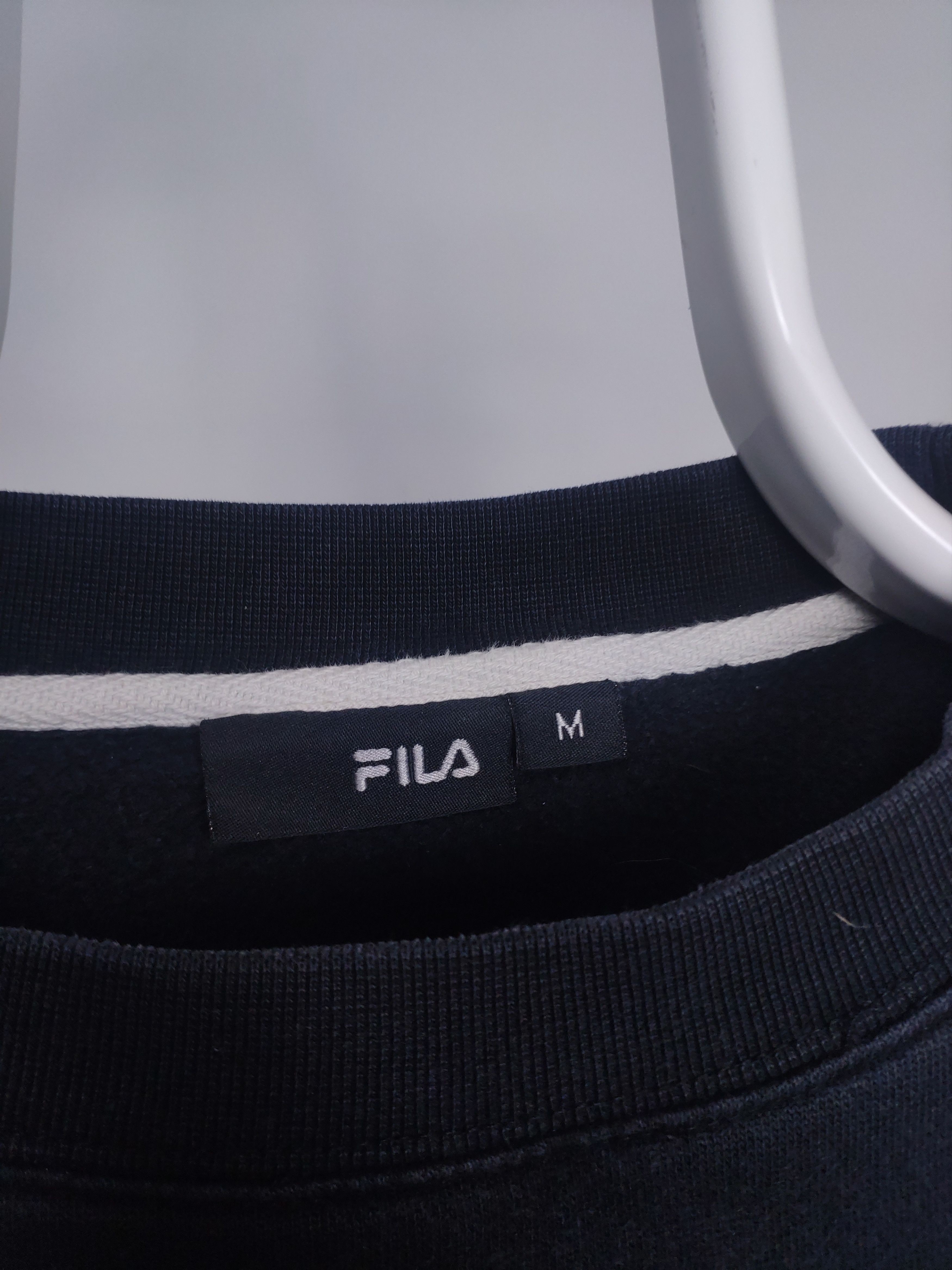 Fila × Vintage Fila vintage spell out sweatshirt black grey 90s center logo Size US M / EU 48-50 / 2 - 3 Thumbnail