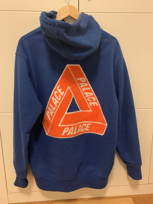 Palace PALACE Tri-Chenille hood blue hoodie | Grailed