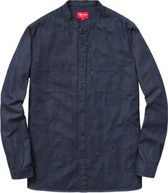 Supreme Band Collar Shirt | Grailed