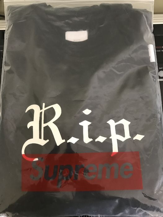 Supreme R.I.P. L/S Tee - Black | Grailed