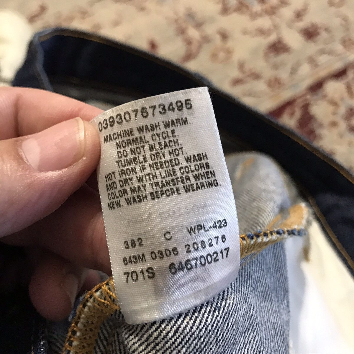 Hollywood Trading Company × Iron Heart × Levi's HTC Customized Levi’s Jeans Orange Tab Size US 33 - 10 Thumbnail