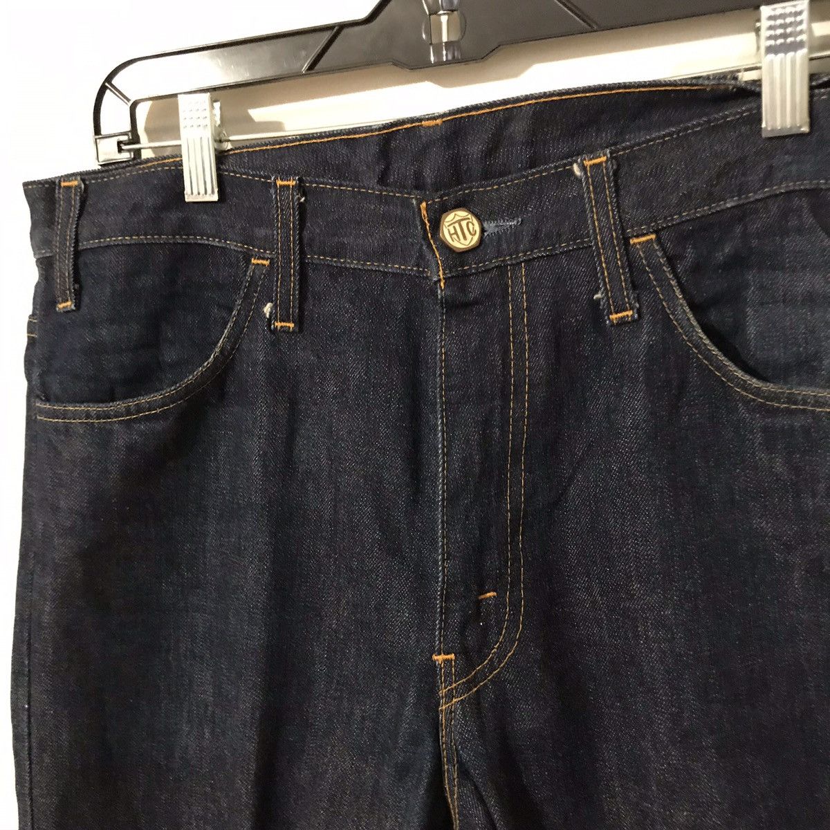 Hollywood Trading Company × Iron Heart × Levi's HTC Customized Levi’s Jeans Orange Tab Size US 33 - 11 Thumbnail