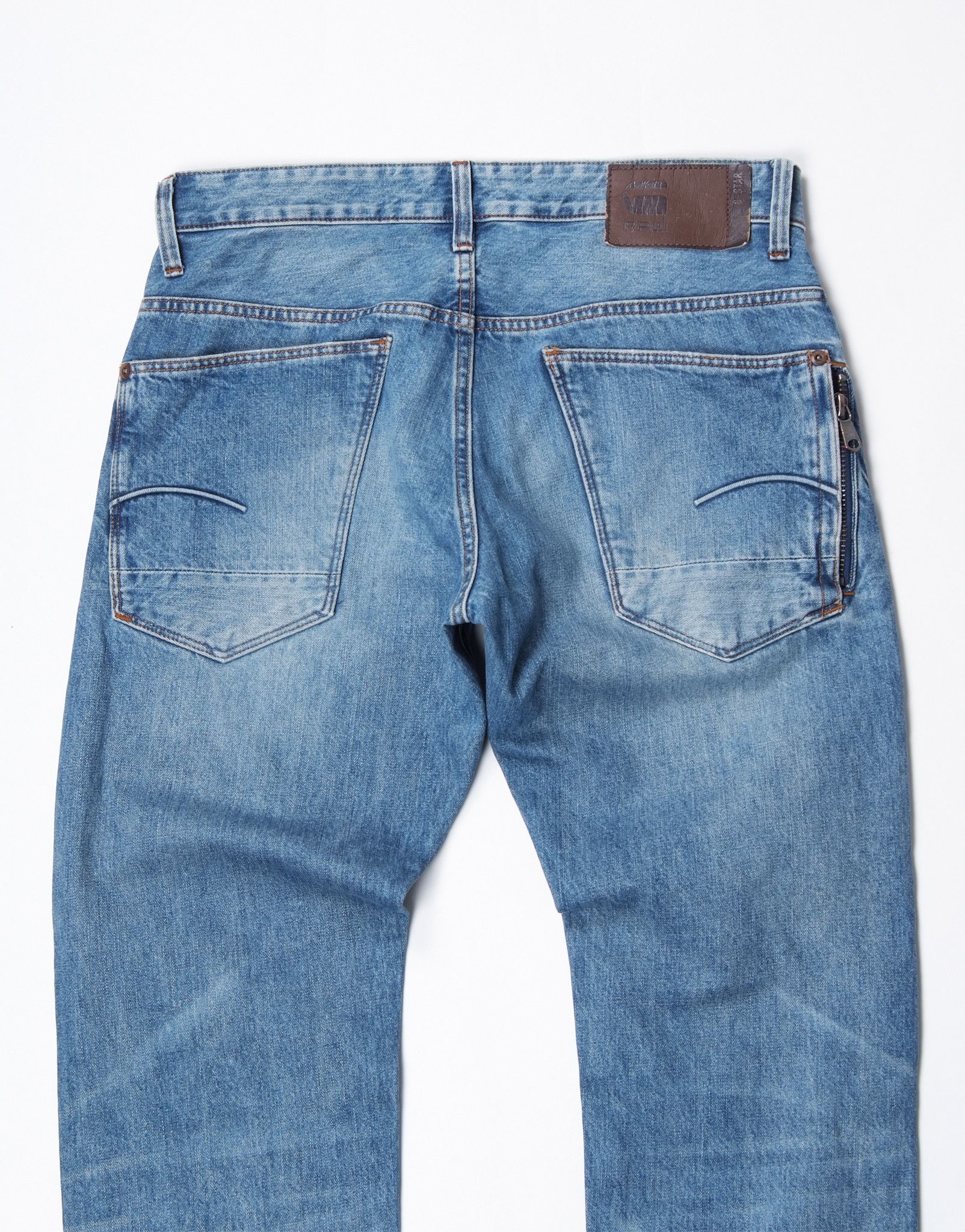 G-Star × Pharrell G Star Raw TYPE C BACK ZIP 3D SLIM JEANS Size US 32 / EU 48 - 5 Thumbnail