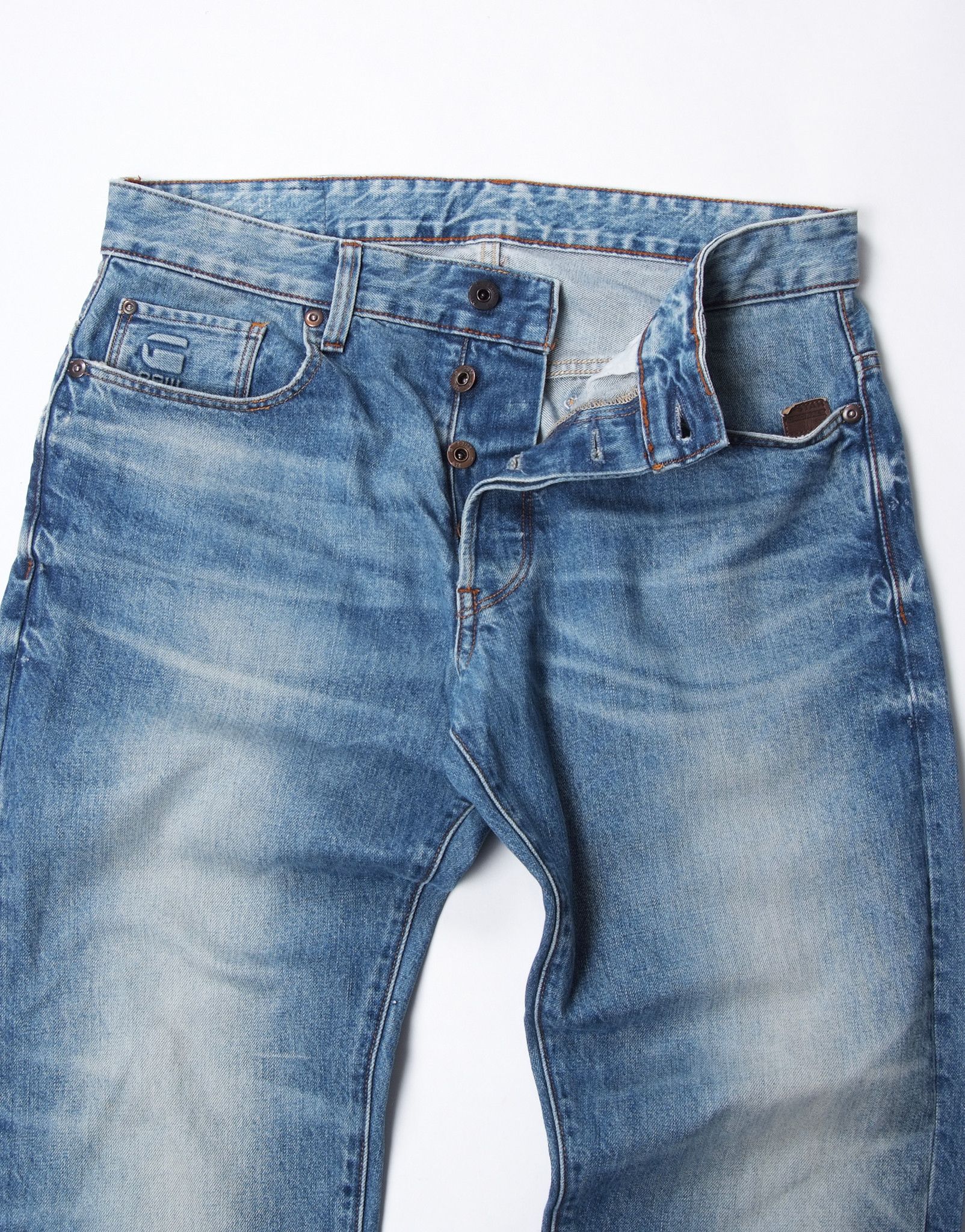 G-Star × Pharrell G Star Raw TYPE C BACK ZIP 3D SLIM JEANS Size US 32 / EU 48 - 4 Thumbnail