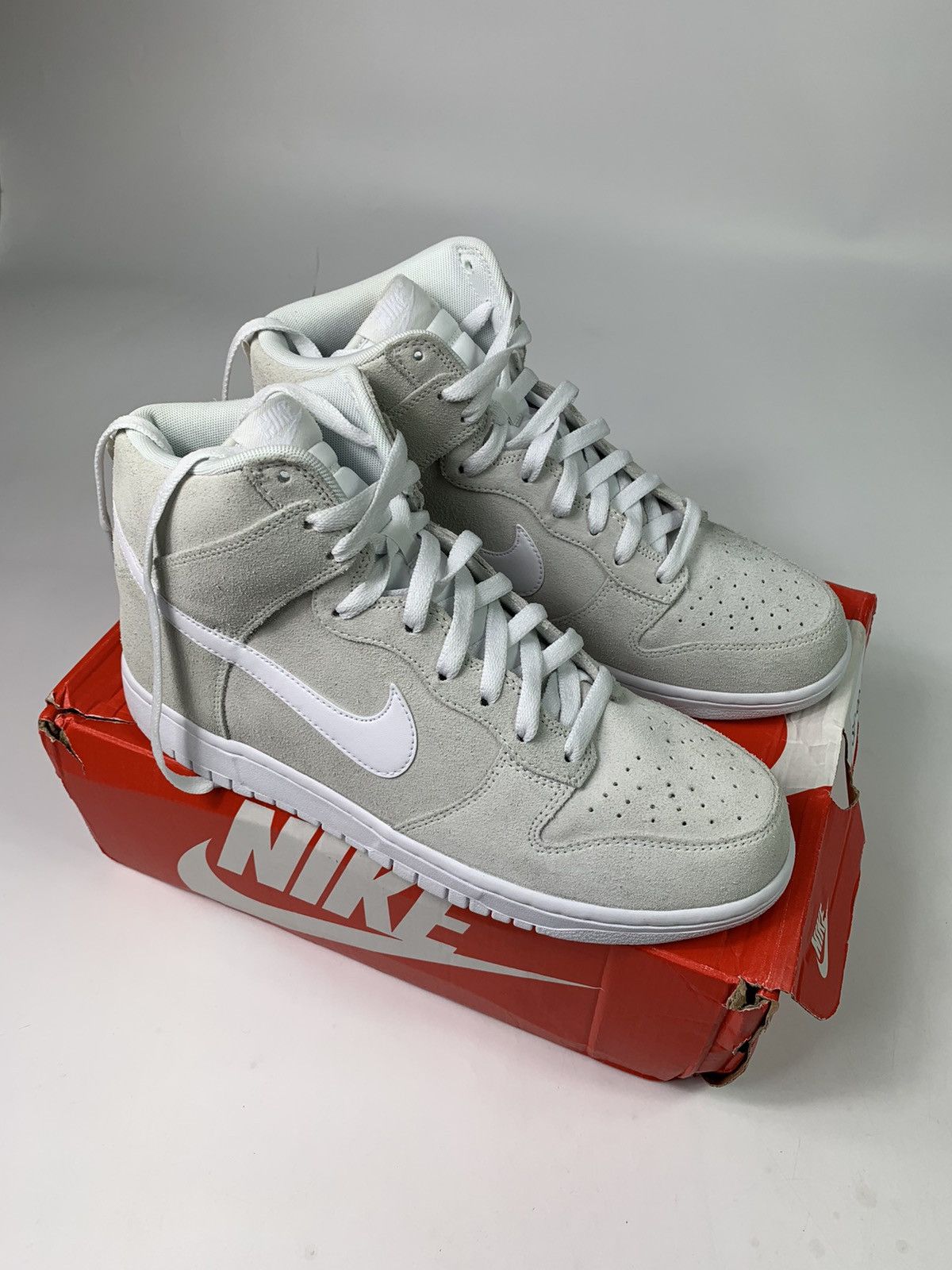 Nike Nike Dunk HI white/off white(defective) | Grailed