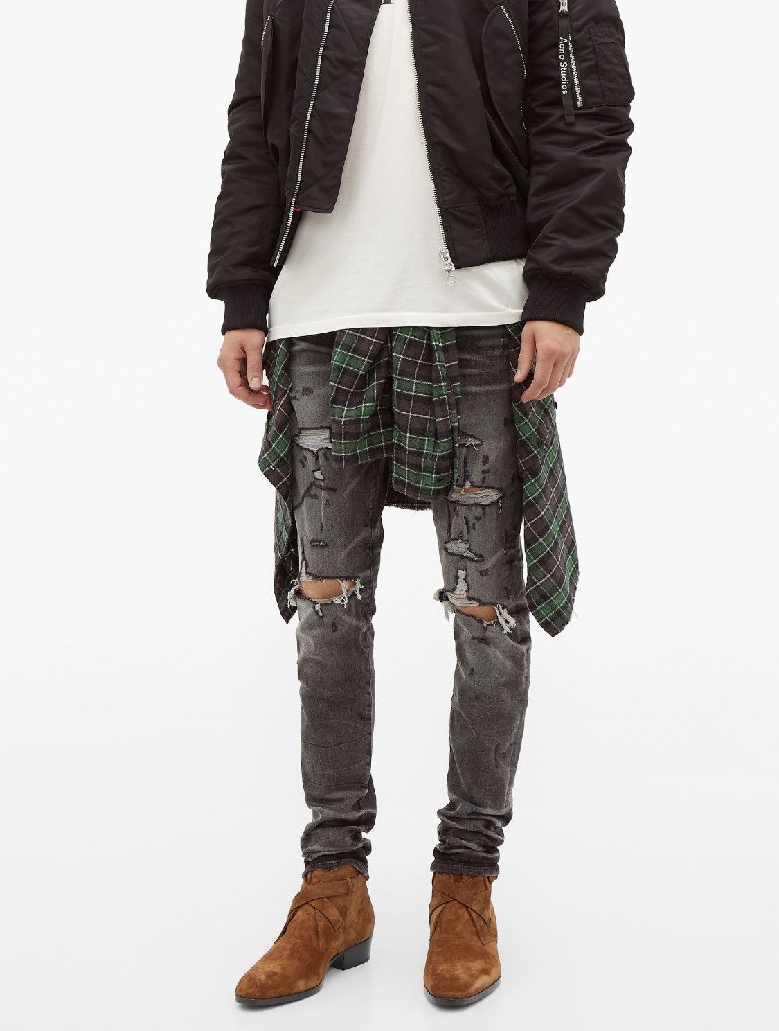 Amiri 100% authentic Amiri Thrasher distressed slim legs jeans Size US 28 / EU 44 - 2 Thumbnail