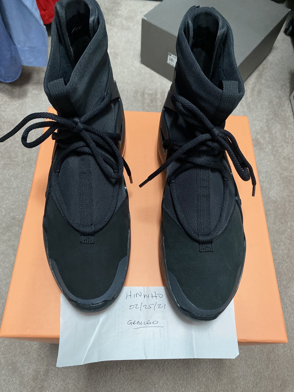 Fear of God × Nike Nike Air Fear of God 1 - Size 10.5M - Triple Black Size US 10.5 / EU 43-44 - 2 Thumbnail
