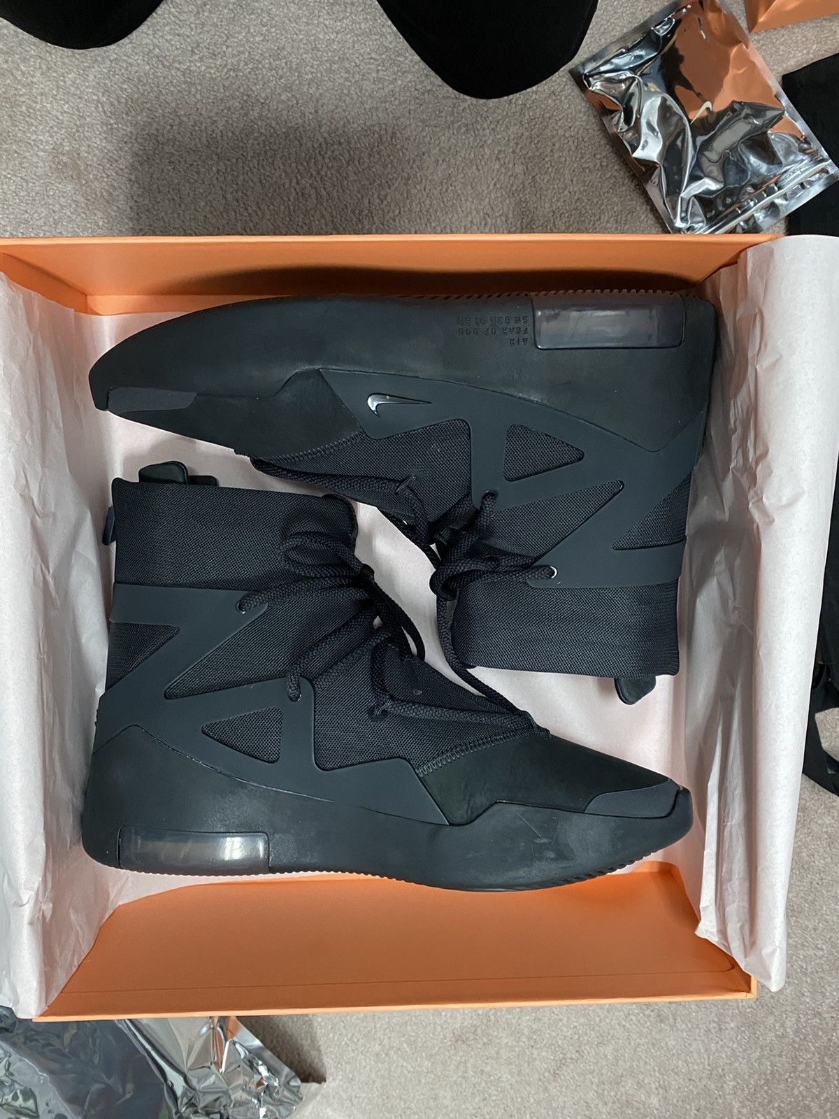 Fear of God × Nike Nike Air Fear of God 1 - Size 10.5M - Triple Black Size US 10.5 / EU 43-44 - 1 Thumbnail