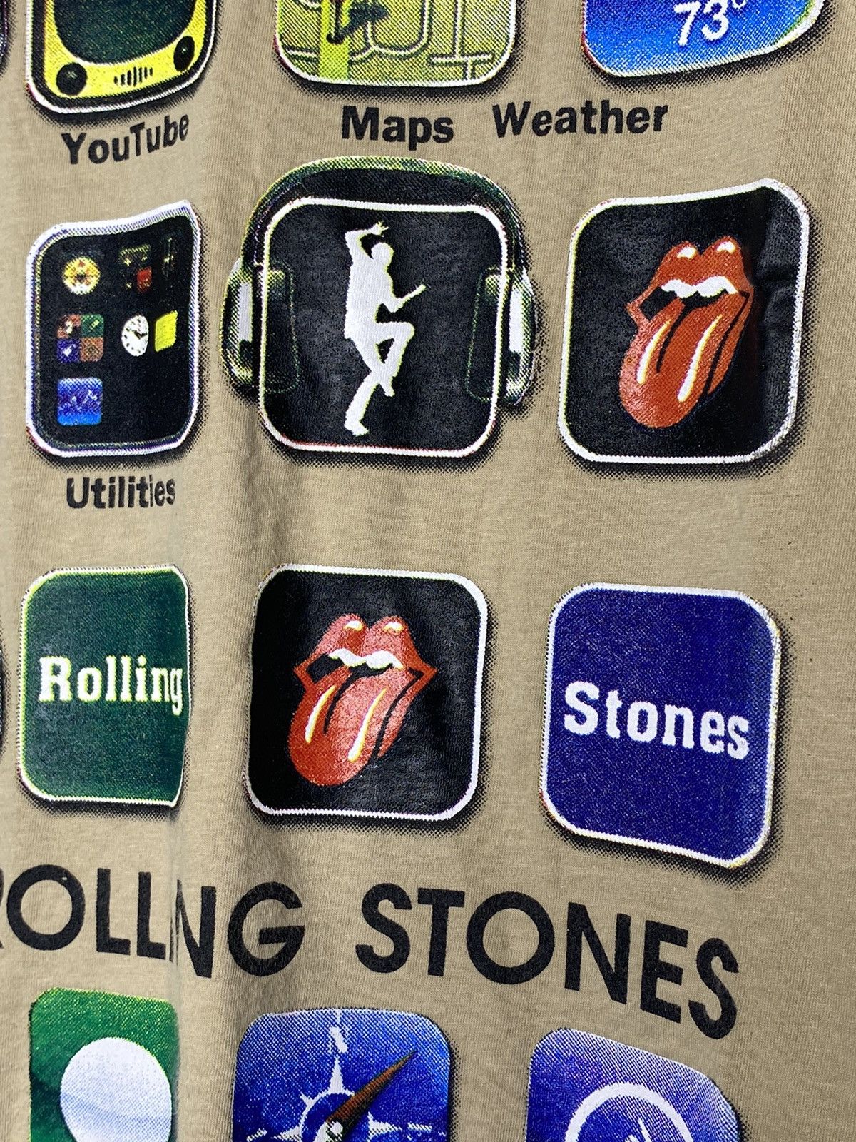Apple × The Rolling Stones × Vintage Rolling Stones Apple bootleg G&K vintage t shirt Size US M / EU 48-50 / 2 - 3 Thumbnail