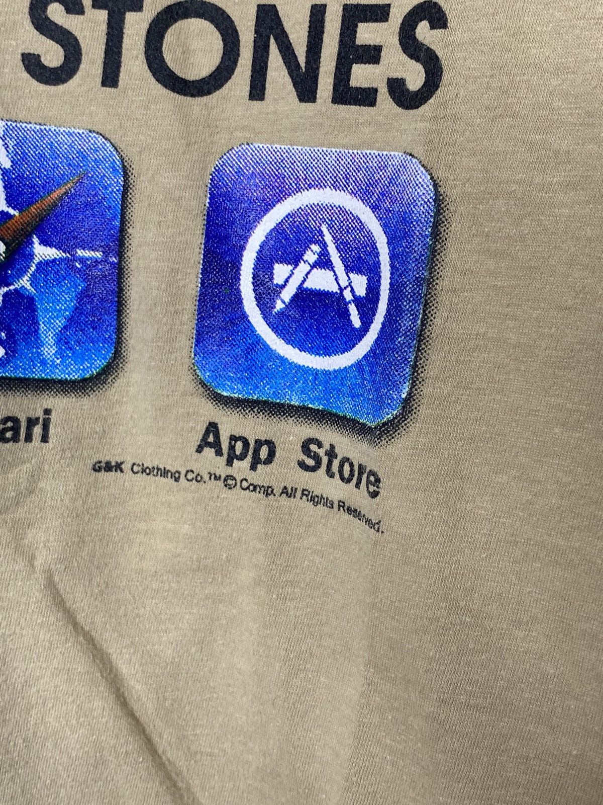 Apple × The Rolling Stones × Vintage Rolling Stones Apple bootleg G&K vintage t shirt Size US M / EU 48-50 / 2 - 2 Thumbnail