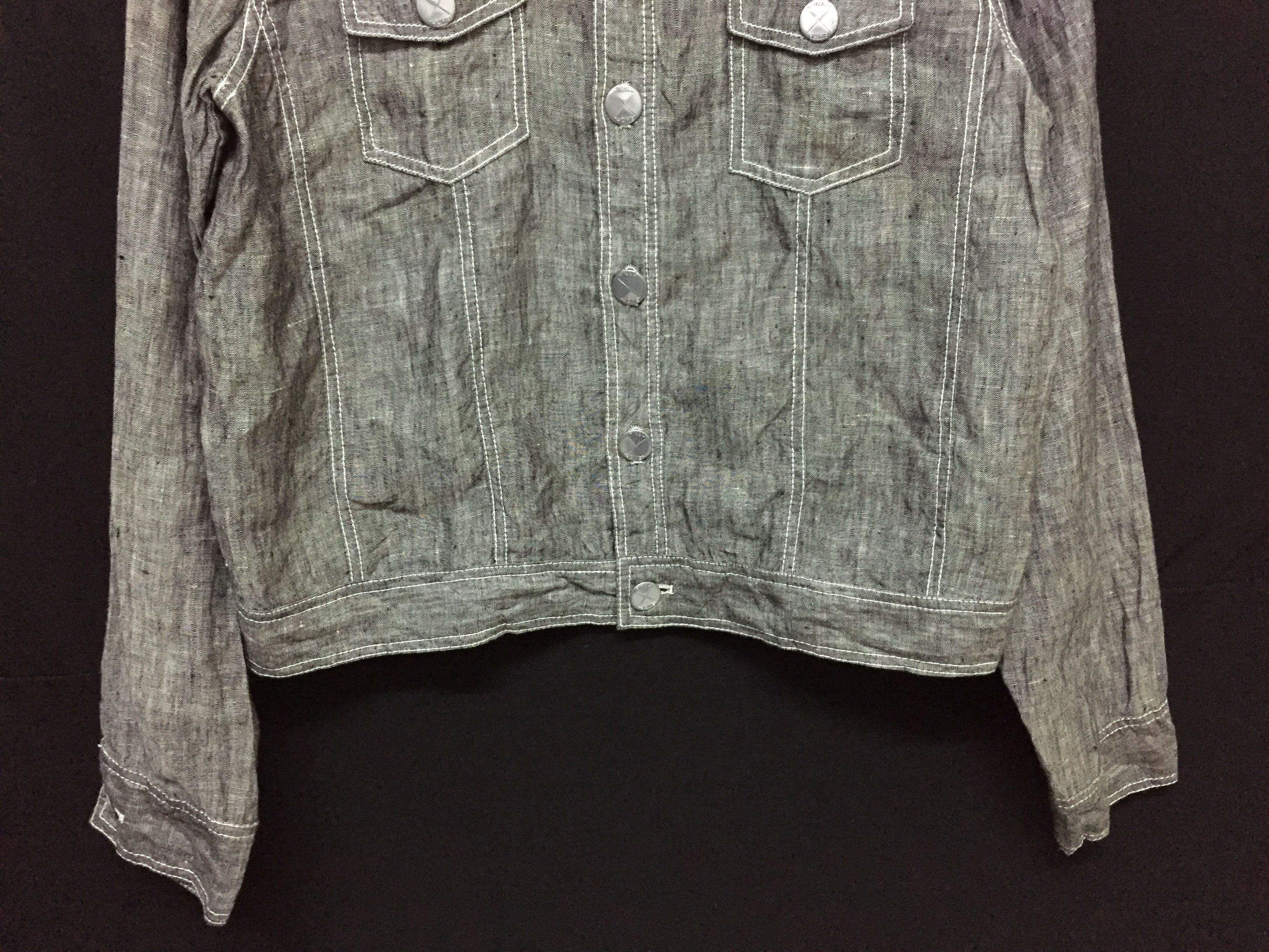 Final Home 90's Big Button detailing slab chambray issey miyake Size US S / EU 44-46 / 1 - 4 Thumbnail