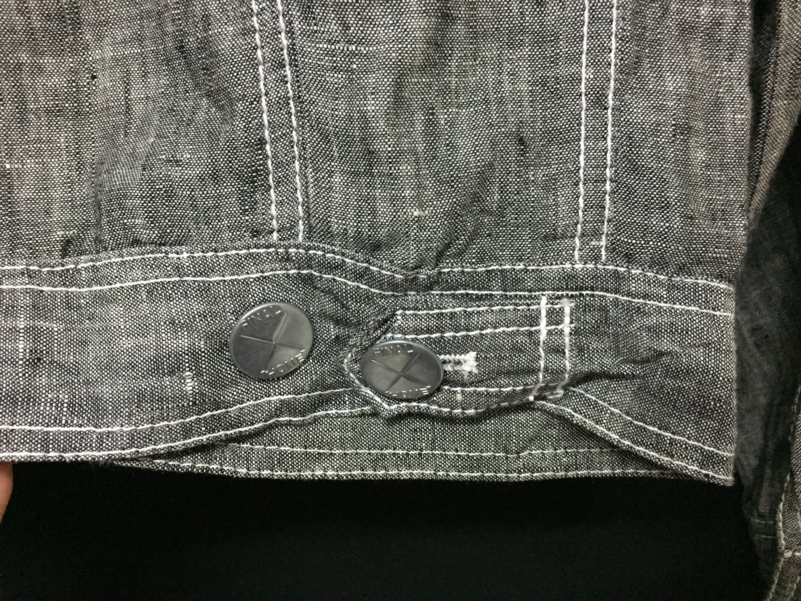 Final Home 90's Big Button detailing slab chambray issey miyake Size US S / EU 44-46 / 1 - 8 Thumbnail