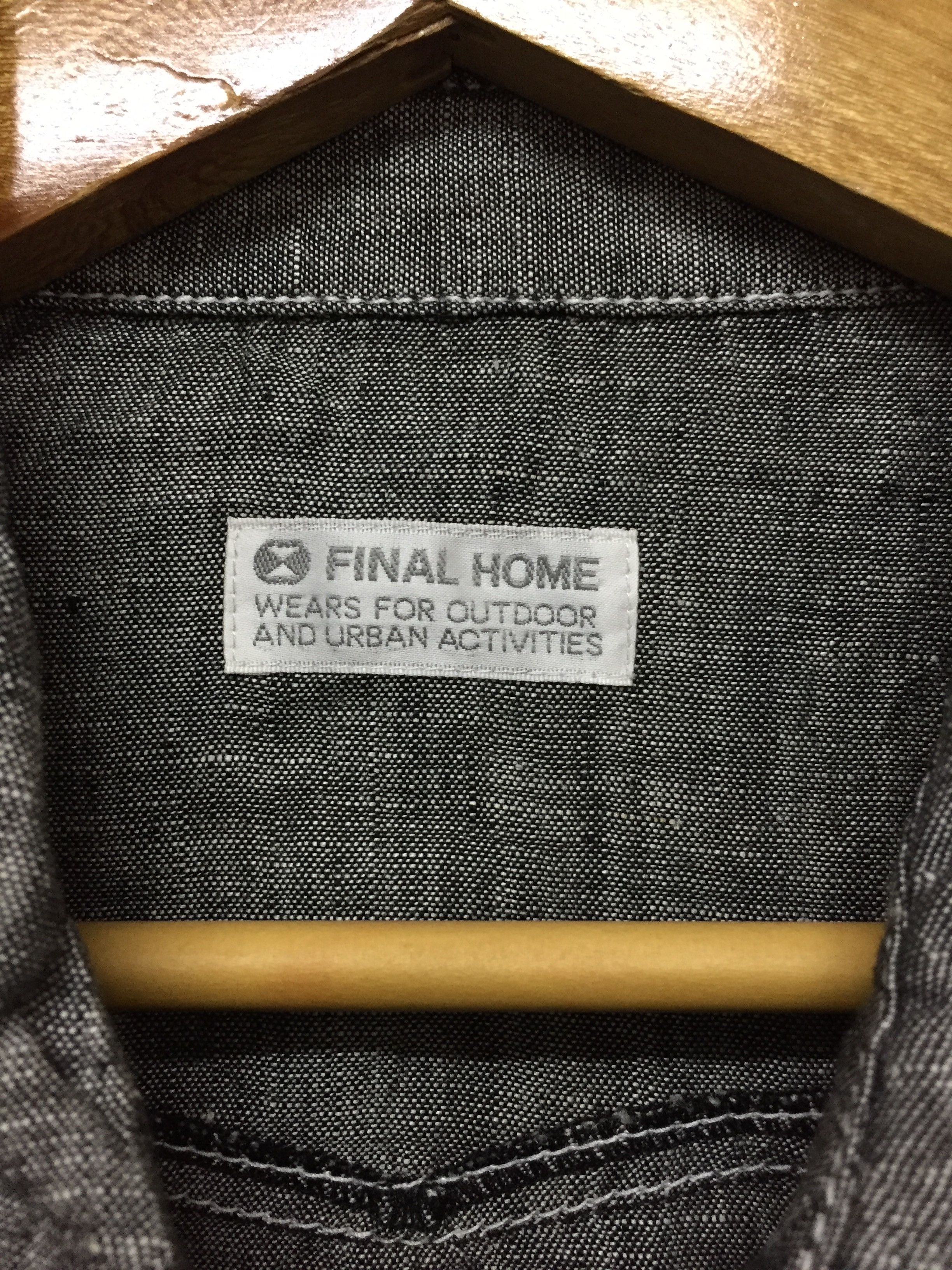 Final Home 90's Big Button detailing slab chambray issey miyake Size US S / EU 44-46 / 1 - 9 Thumbnail