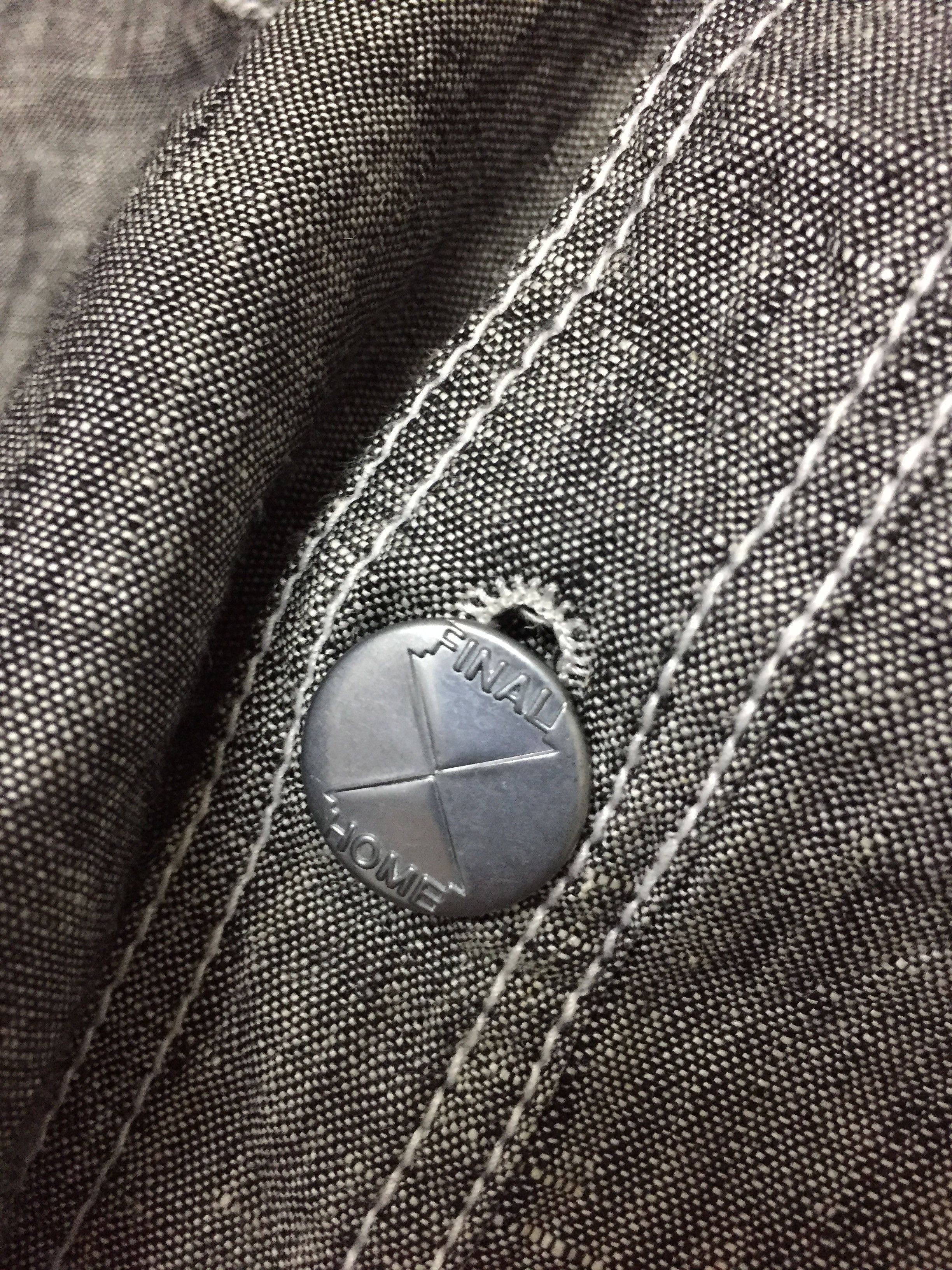 Final Home 90's Big Button detailing slab chambray issey miyake Size US S / EU 44-46 / 1 - 6 Thumbnail