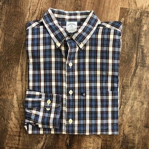 Brooks Brothers Brooks Brothers Plaid Button Down Men's Size US M / EU 48-50 / 2 - 1 Thumbnail
