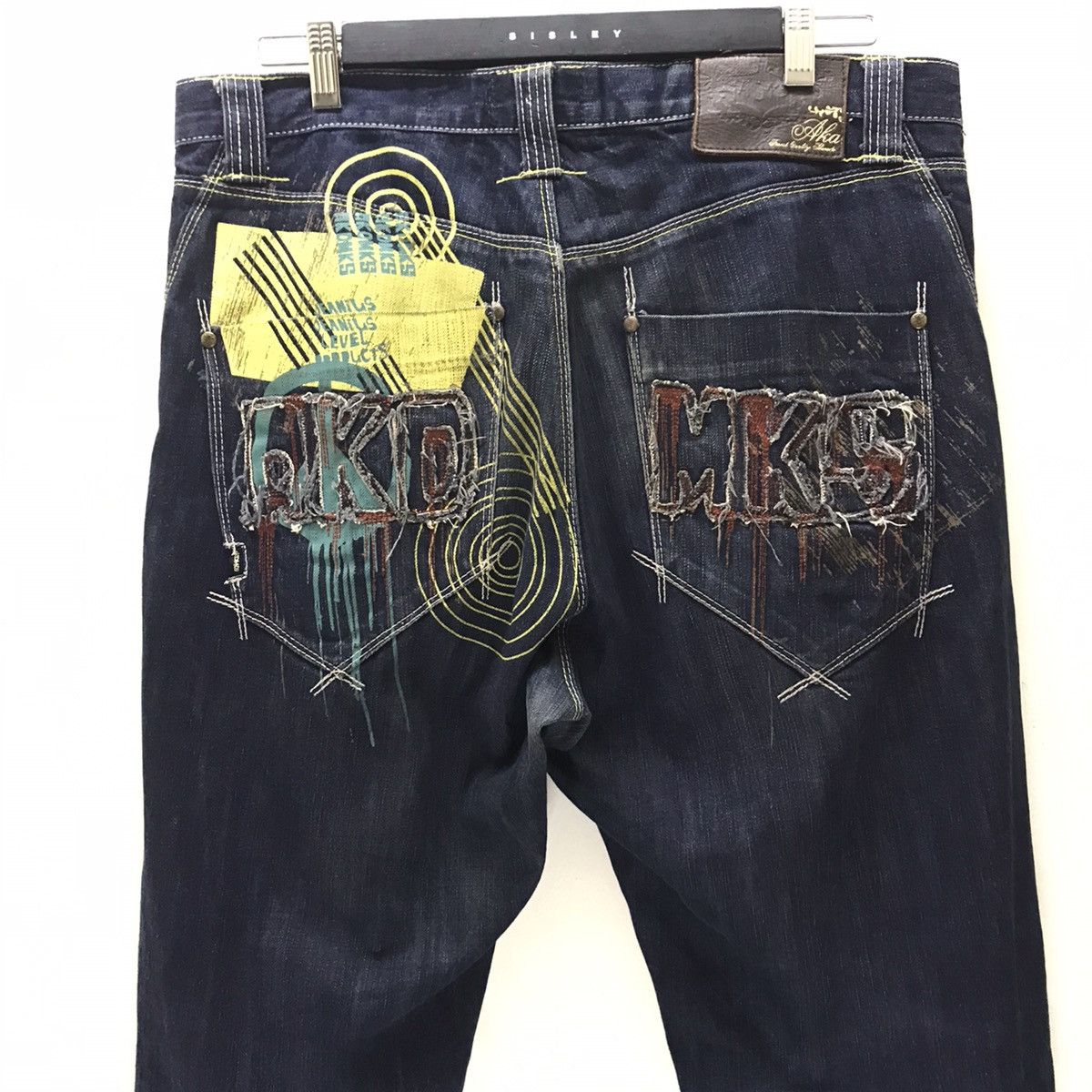 Akademiks Akademiks Spellout Denim Baggy Cropped Pant Size US 36 / EU 52 - 9 Thumbnail
