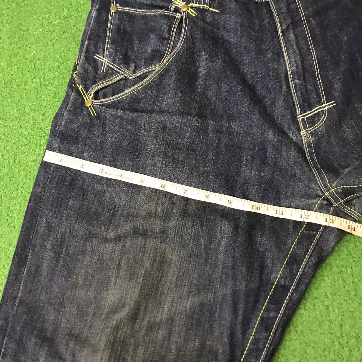 Akademiks Akademiks Spellout Denim Baggy Cropped Pant Size US 36 / EU 52 - 23 Thumbnail