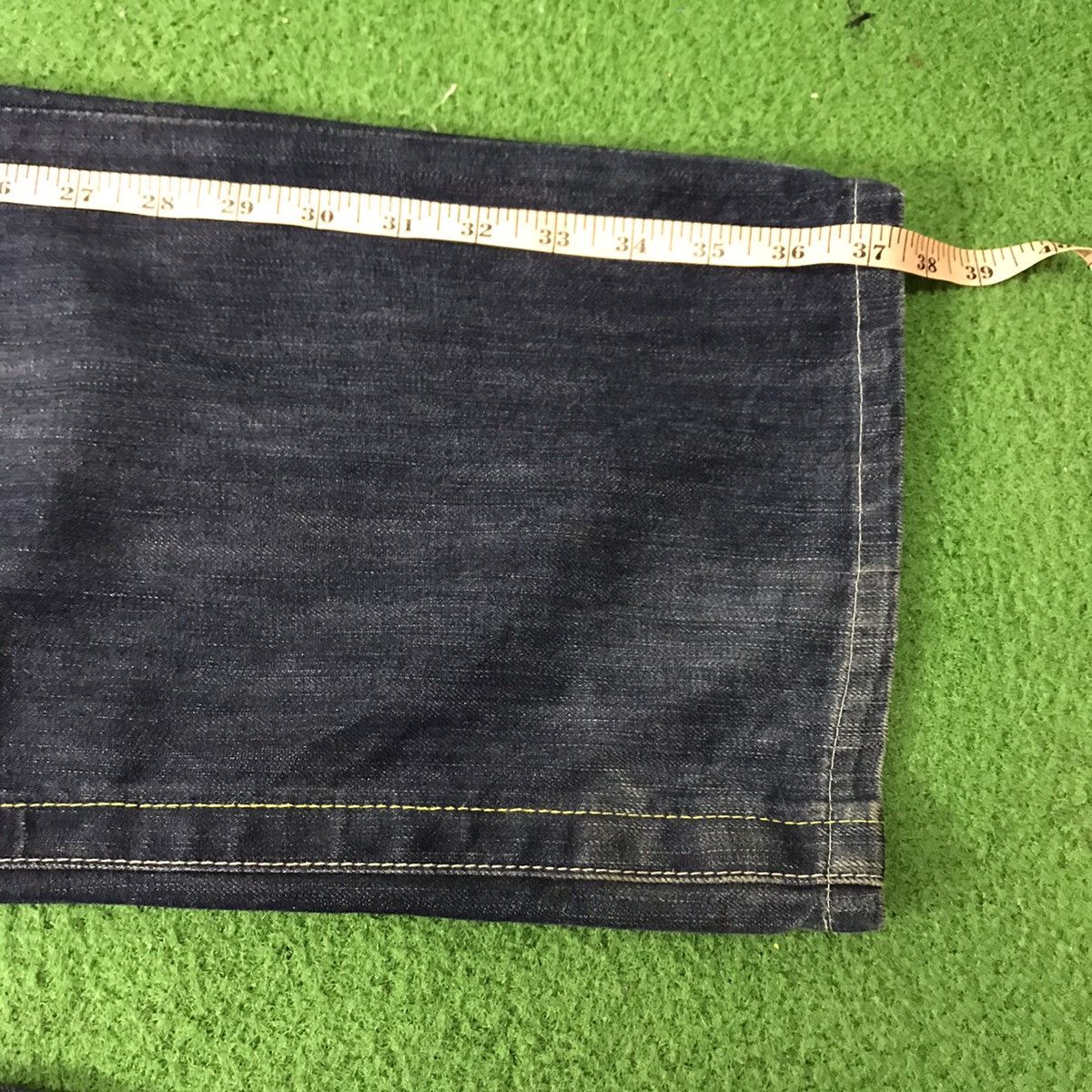 Akademiks Akademiks Spellout Denim Baggy Cropped Pant Size US 36 / EU 52 - 19 Thumbnail