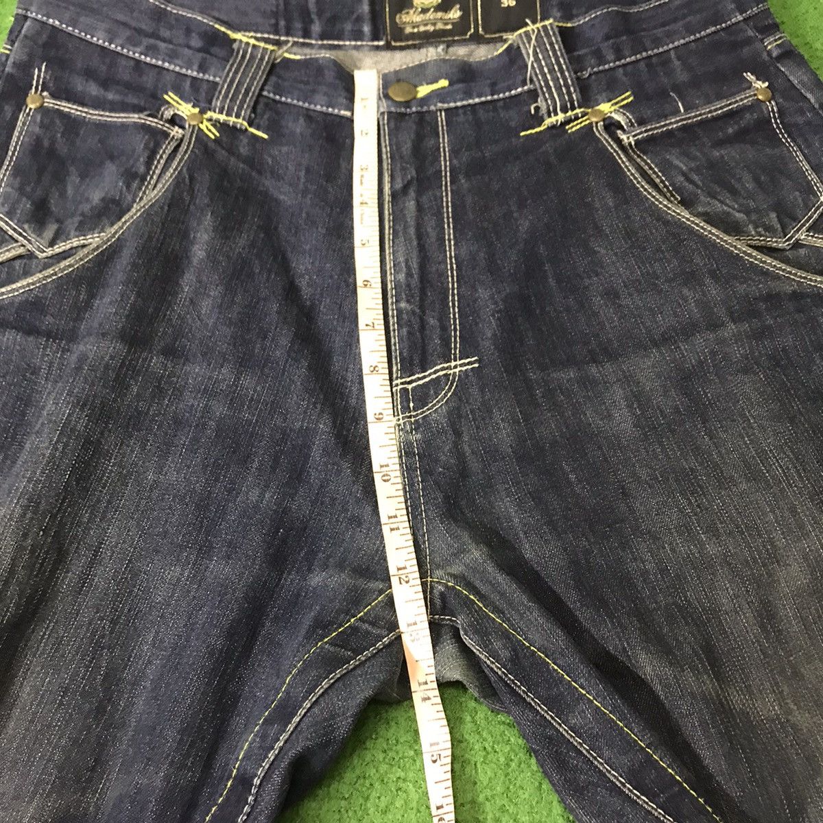 Akademiks Akademiks Spellout Denim Baggy Cropped Pant Size US 36 / EU 52 - 22 Thumbnail