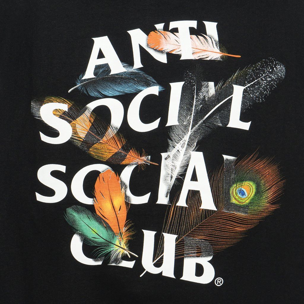 Anti Social Social Club DS White ASSC feathers Birdbath Black Tee FTP FOG KITH BAPE Size US S / EU 44-46 / 1 - 5 Thumbnail