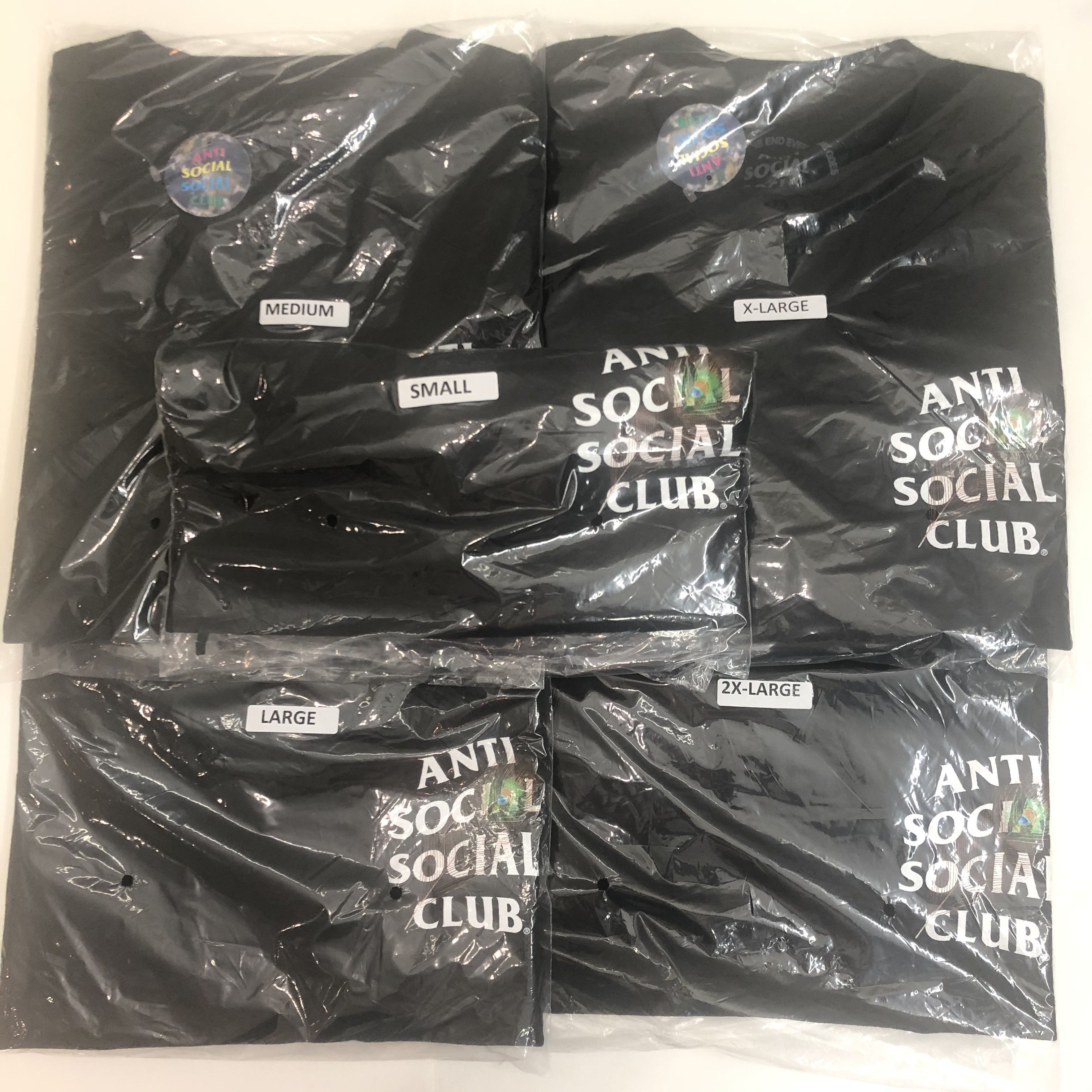 Anti Social Social Club DS White ASSC feathers Birdbath Black Tee FTP FOG KITH BAPE Size US S / EU 44-46 / 1 - 7 Thumbnail