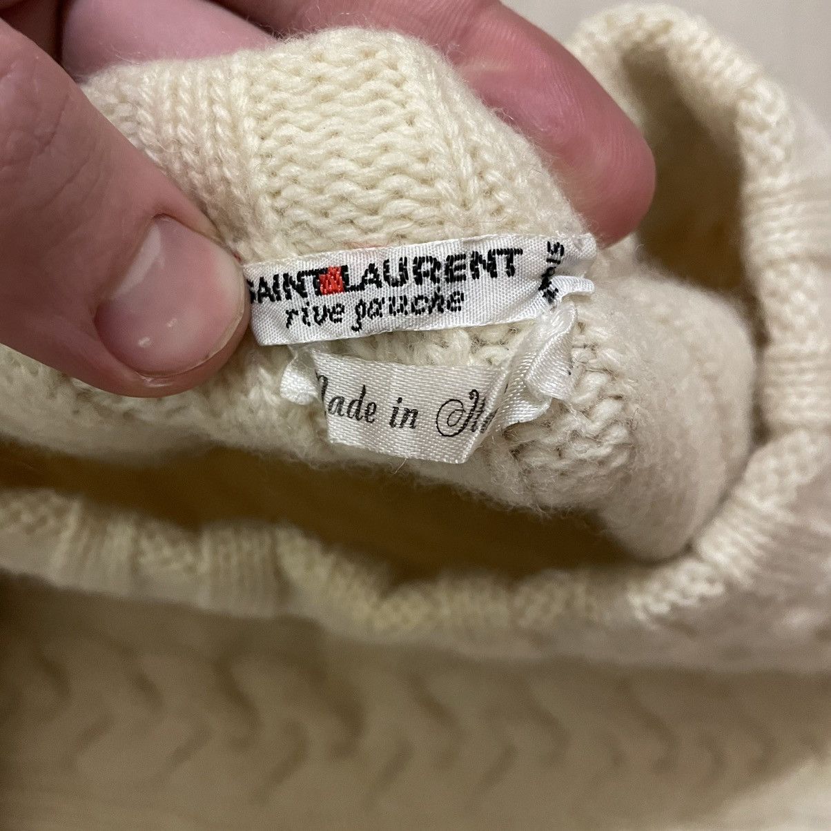 Saint Laurent Paris × Vintage × Yves Saint Laurent Vintage Saint Laurent Paris 70s Wool Knitted Sweater Size US M / EU 48-50 / 2 - 10 Thumbnail