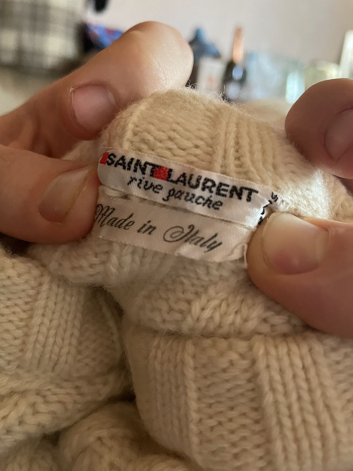 Saint Laurent Paris × Vintage × Yves Saint Laurent Vintage Saint Laurent Paris 70s Wool Knitted Sweater Size US M / EU 48-50 / 2 - 14 Thumbnail