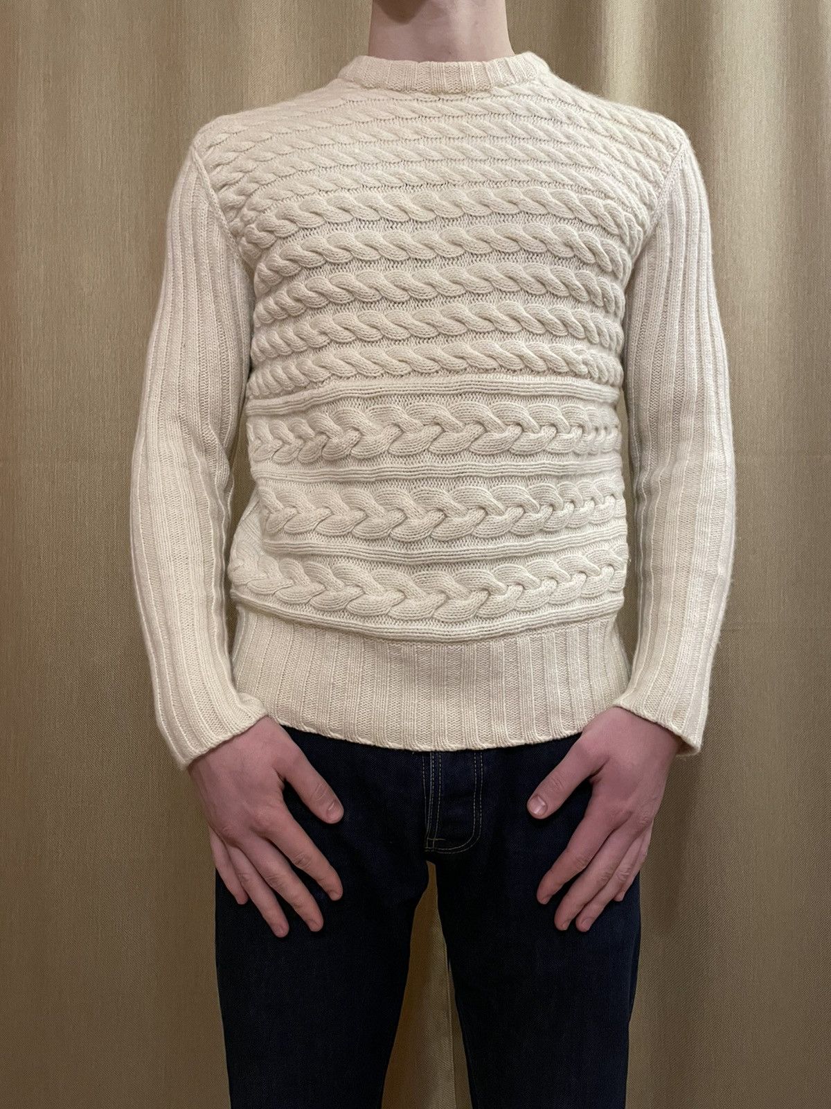 Saint Laurent Paris × Vintage × Yves Saint Laurent Vintage Saint Laurent Paris 70s Wool Knitted Sweater Size US M / EU 48-50 / 2 - 1 Thumbnail