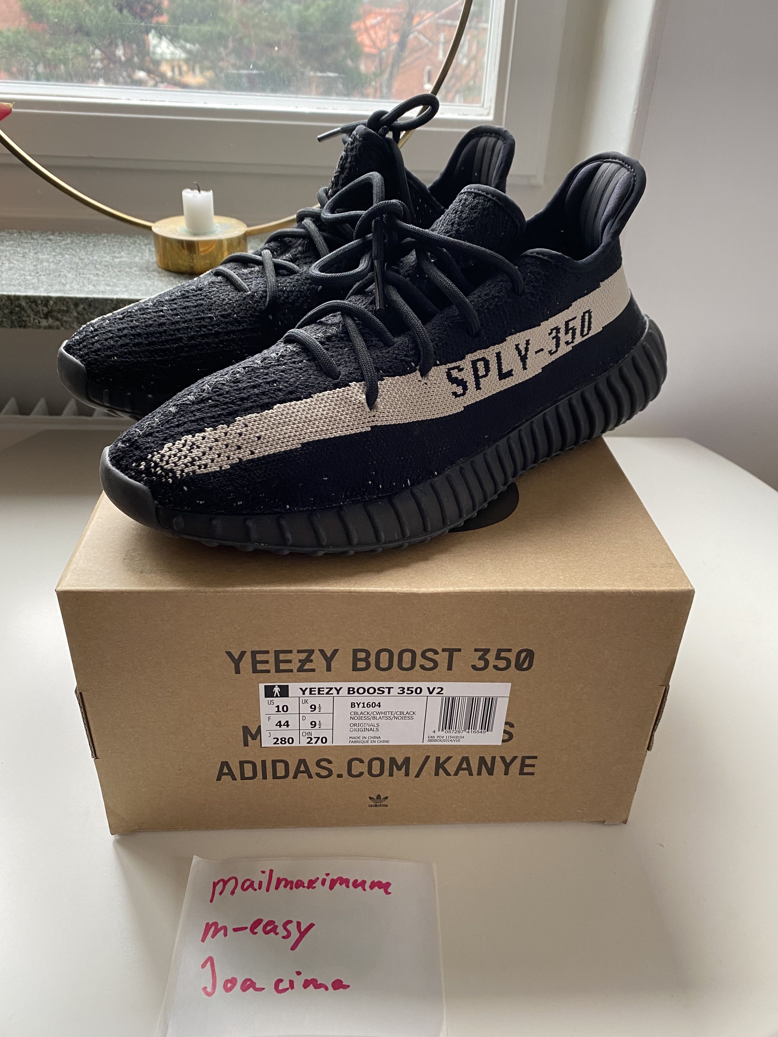 Adidas adidas Yeezy Boost 350 V2 Oreo Black White US 10 EU 44 Grailed