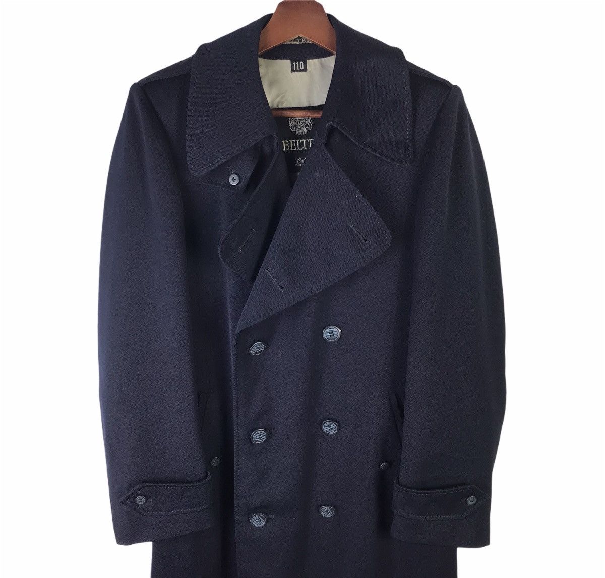 Designer × Japanese Brand × Vintage Japanese Belter Belted Long Coat Jacket Made In Japan Size US S / EU 44-46 / 1 - 3 Thumbnail
