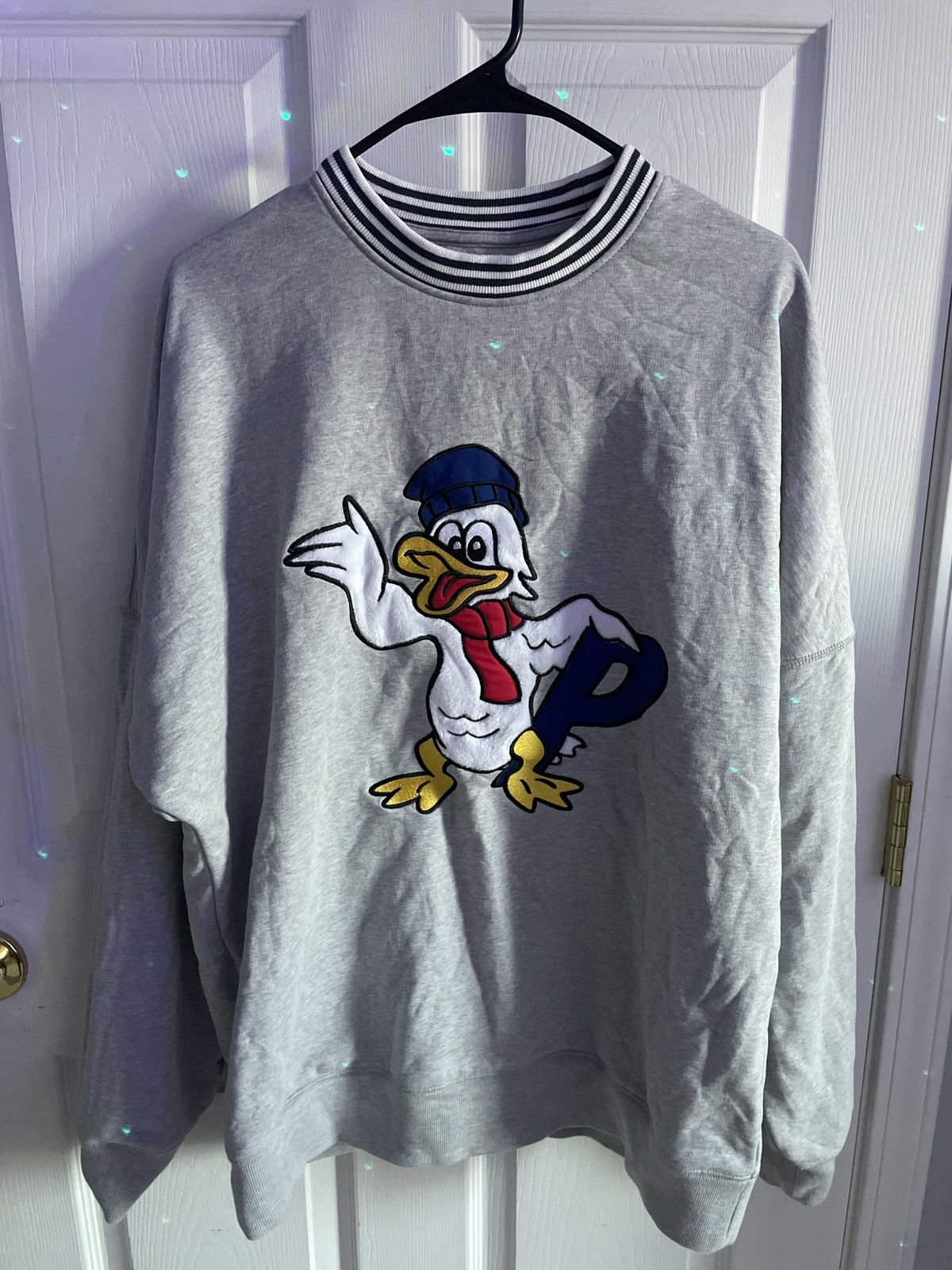 Palace Palace Chilly Duck Out Drop Shoulder Crew Grey Mar | Grailed