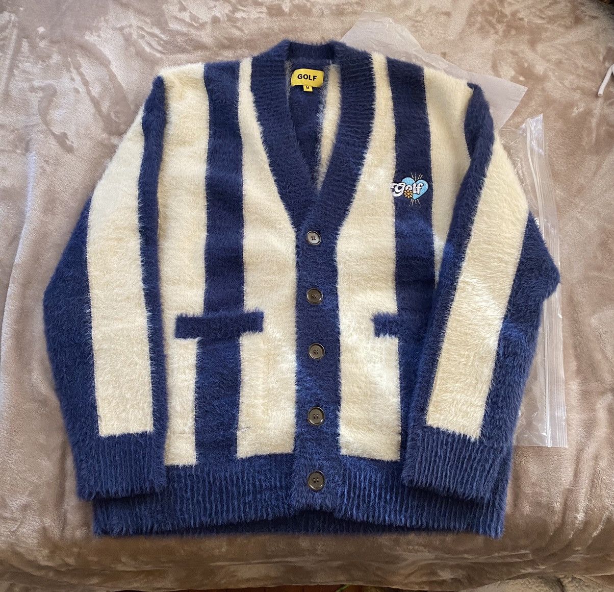 Golf Wang Golf Wang Striped Mohair Cardigan | Grailed