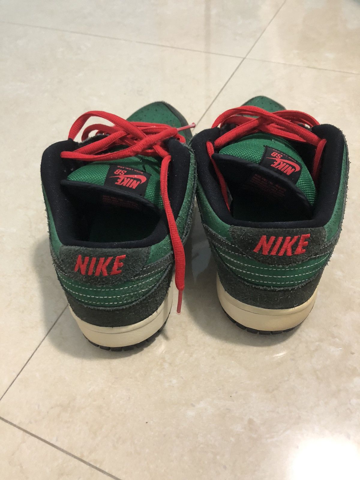 Nike Nike Dunk Low Premium Sb Pine Green | Black-Atom Red Size US 10.5 / EU 43-44 - 4 Thumbnail