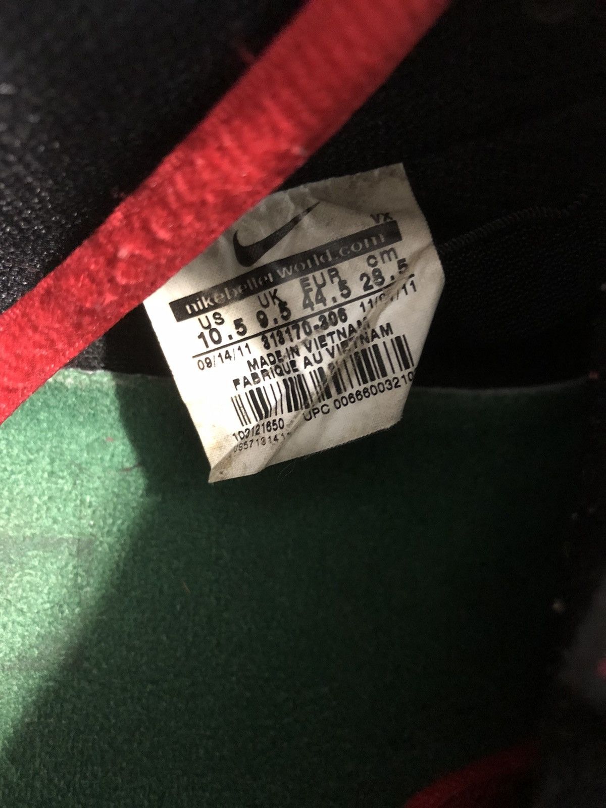 Nike Nike Dunk Low Premium Sb Pine Green | Black-Atom Red Size US 10.5 / EU 43-44 - 5 Thumbnail