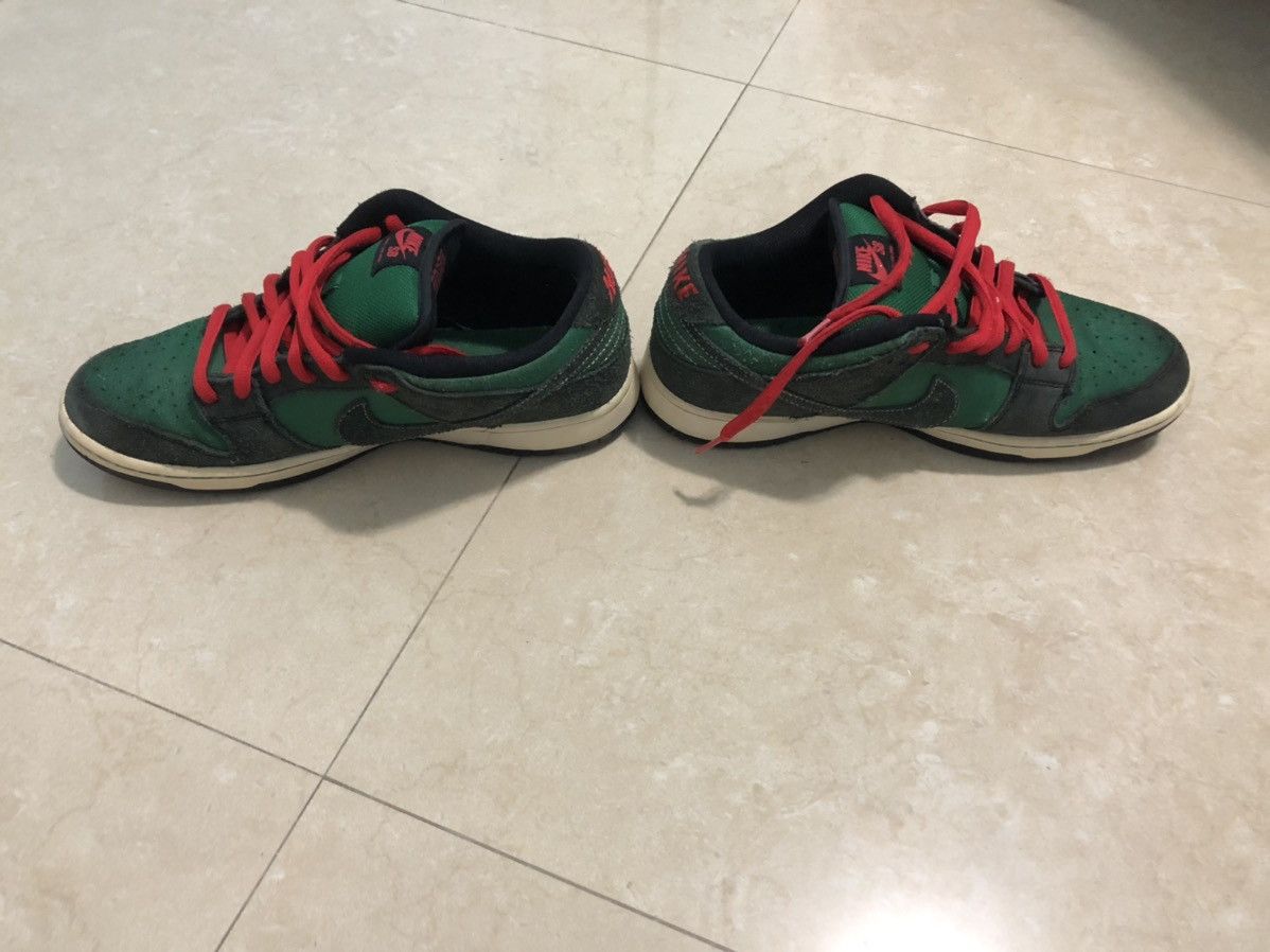 Nike Nike Dunk Low Premium Sb Pine Green | Black-Atom Red Size US 10.5 / EU 43-44 - 8 Thumbnail