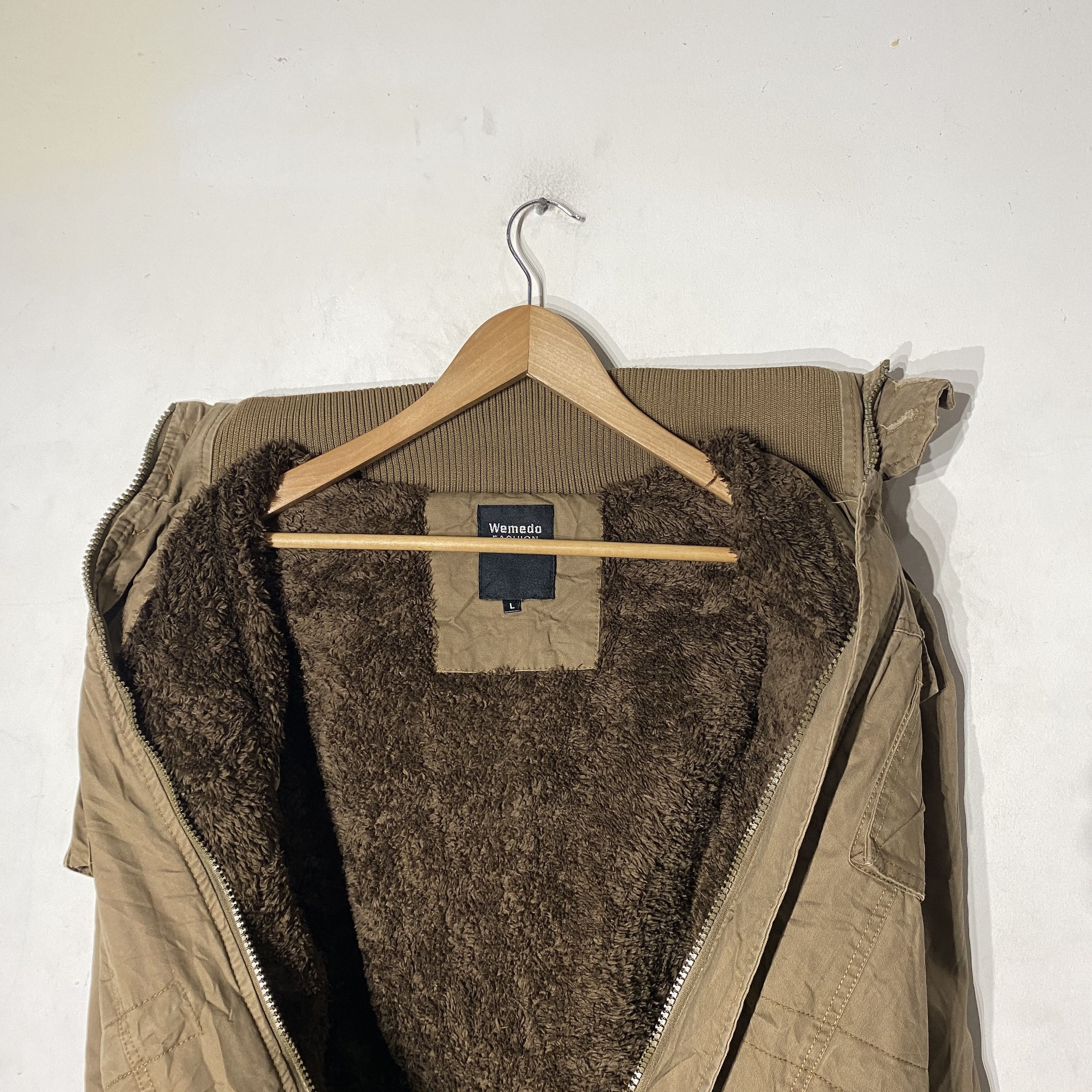 Japanese Brand Wemedo Khaki Multinpocket Jacket Size US L / EU 52-54 / 3 - 12 Thumbnail