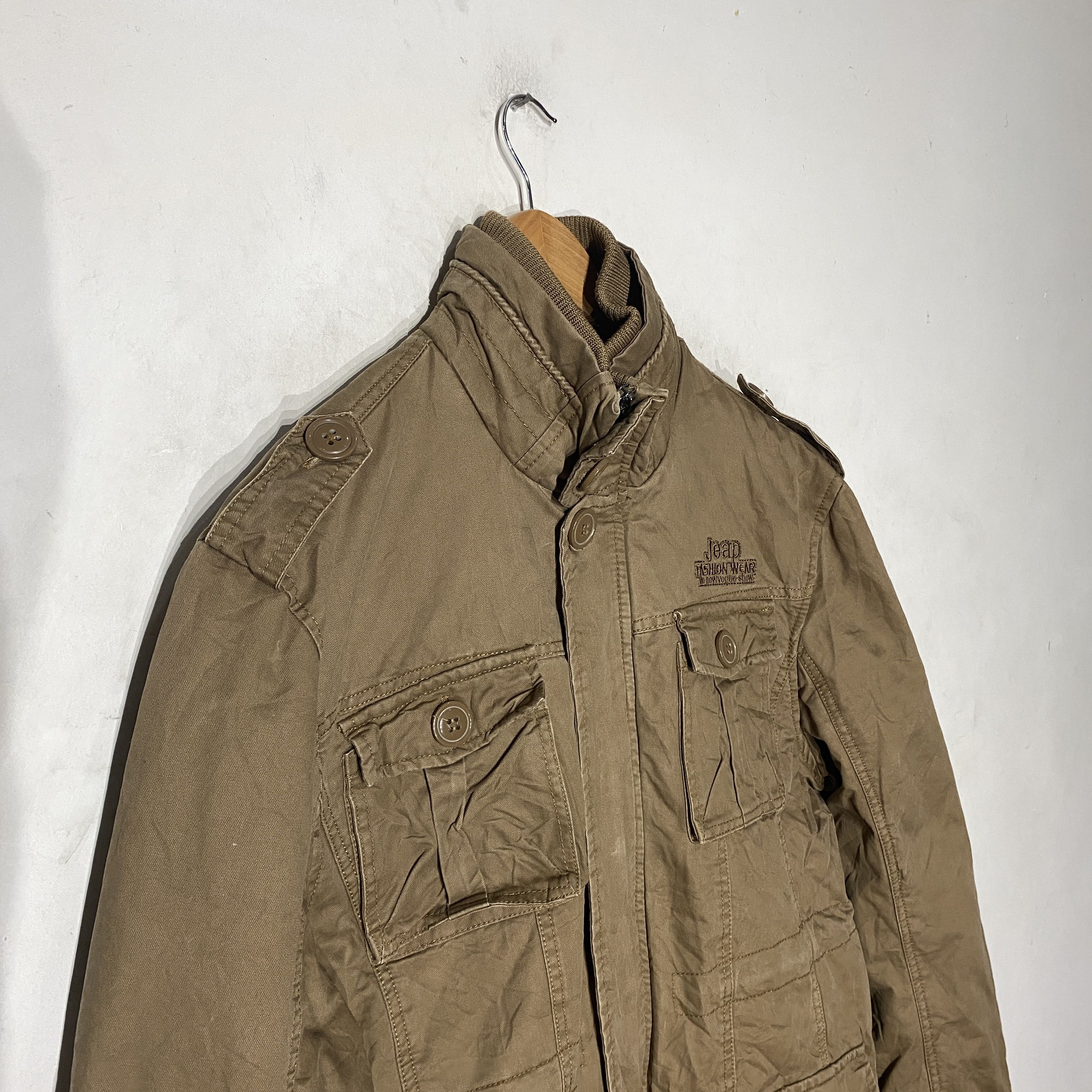 Japanese Brand Wemedo Khaki Multinpocket Jacket Size US L / EU 52-54 / 3 - 3 Thumbnail