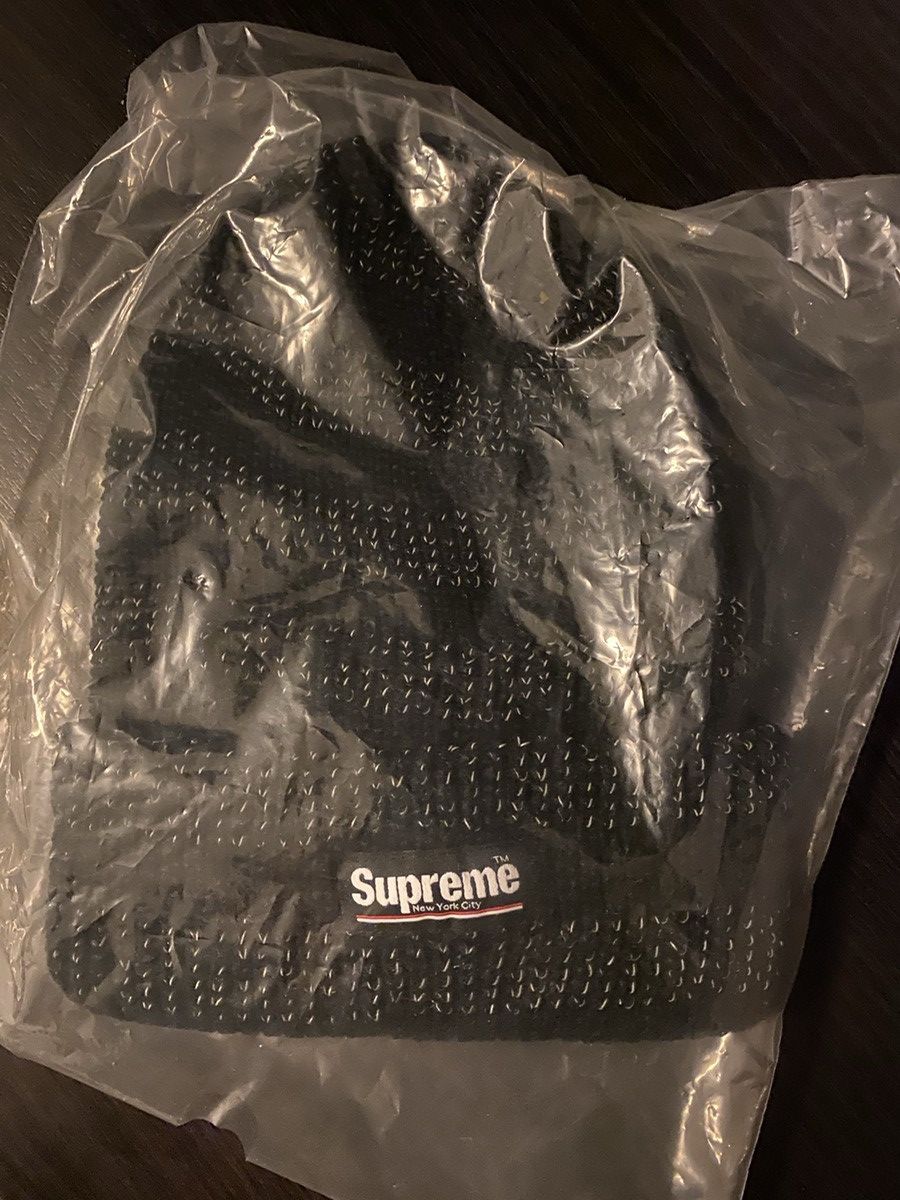 Supreme Supreme Reflective Stripe Beanie FW14 Size ONE SIZE - 1 Thumbnail