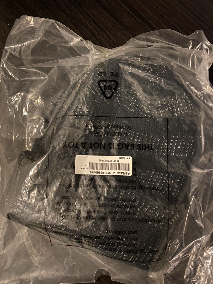 Supreme Supreme Reflective Stripe Beanie FW14 Size ONE SIZE - 2 Thumbnail