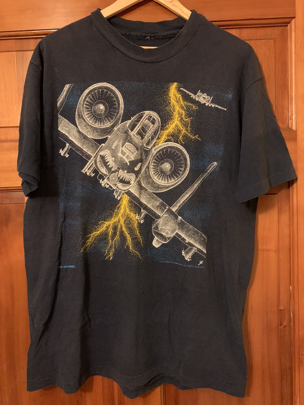 Blackbird × Vintage *RARE* Vintage Blackbird Fighter Jet Shirt - L/XL Size US L / EU 52-54 / 3 - 1 Thumbnail