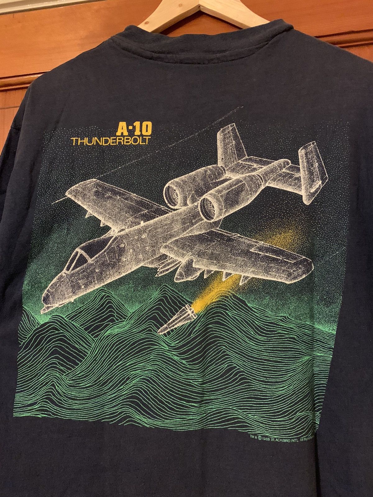 Blackbird × Vintage *RARE* Vintage Blackbird Fighter Jet Shirt - L/XL Size US L / EU 52-54 / 3 - 4 Thumbnail